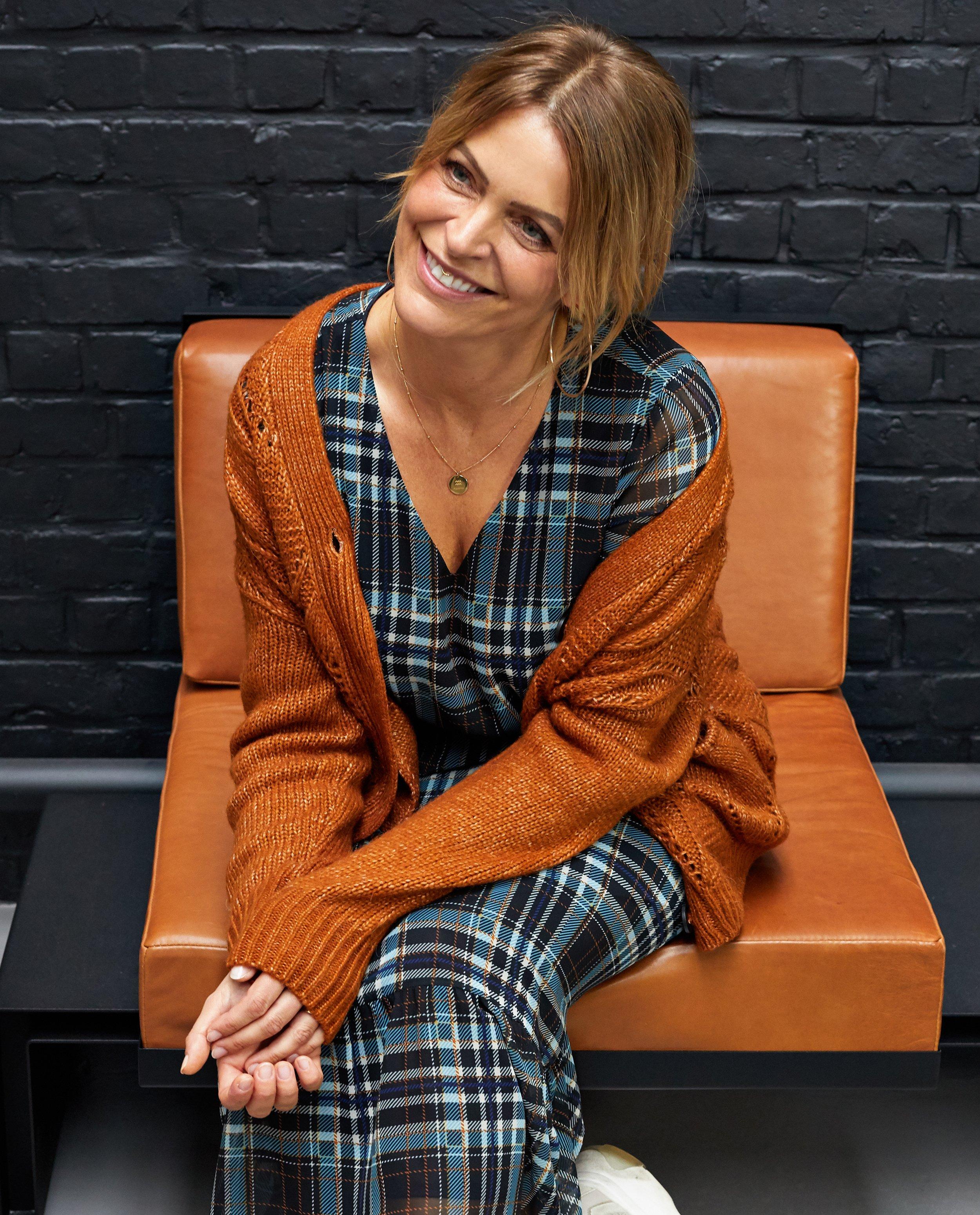 Cardigans - Roestbruin vest Karen Damen