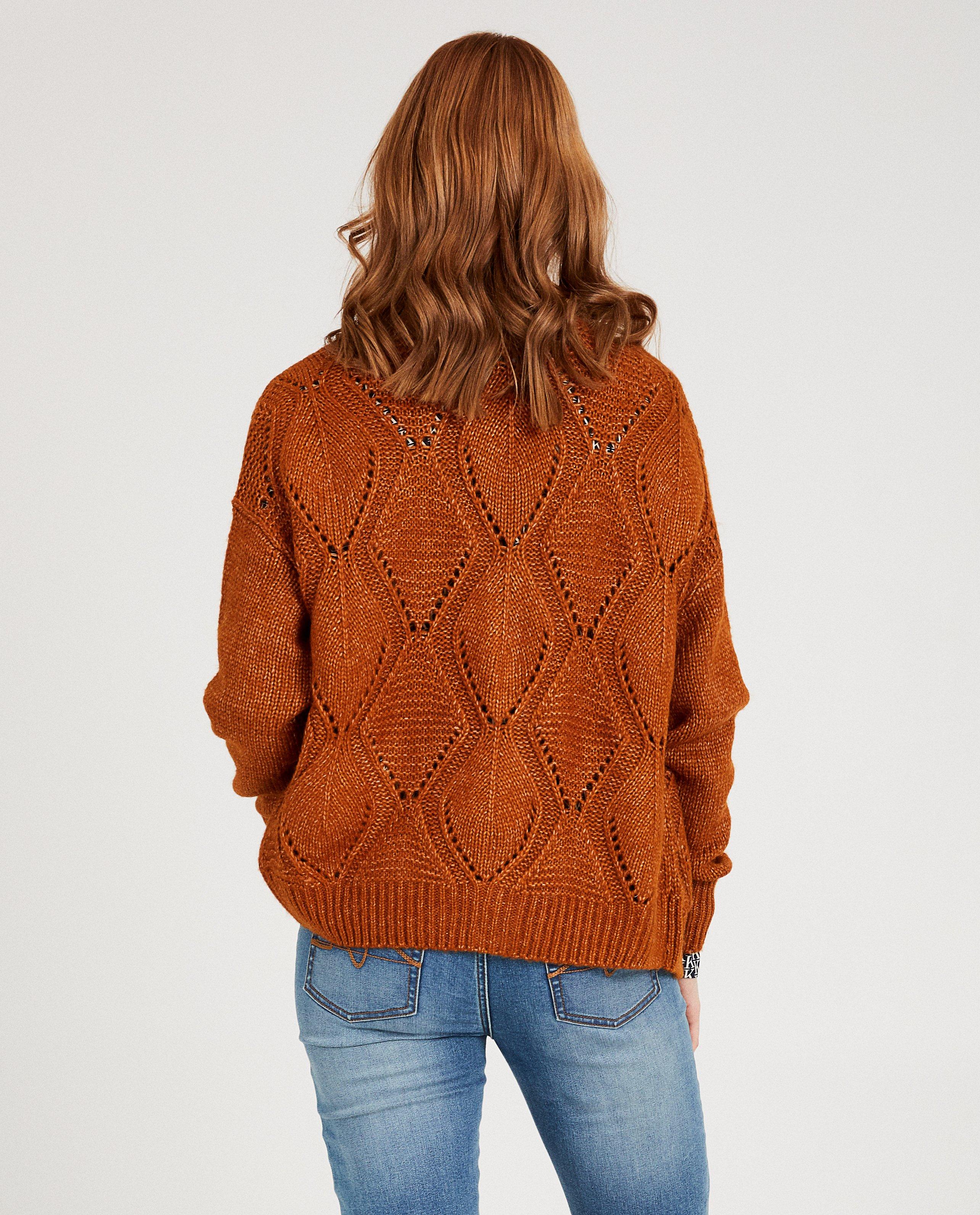 Cardigans - Roestbruin vest Karen Damen