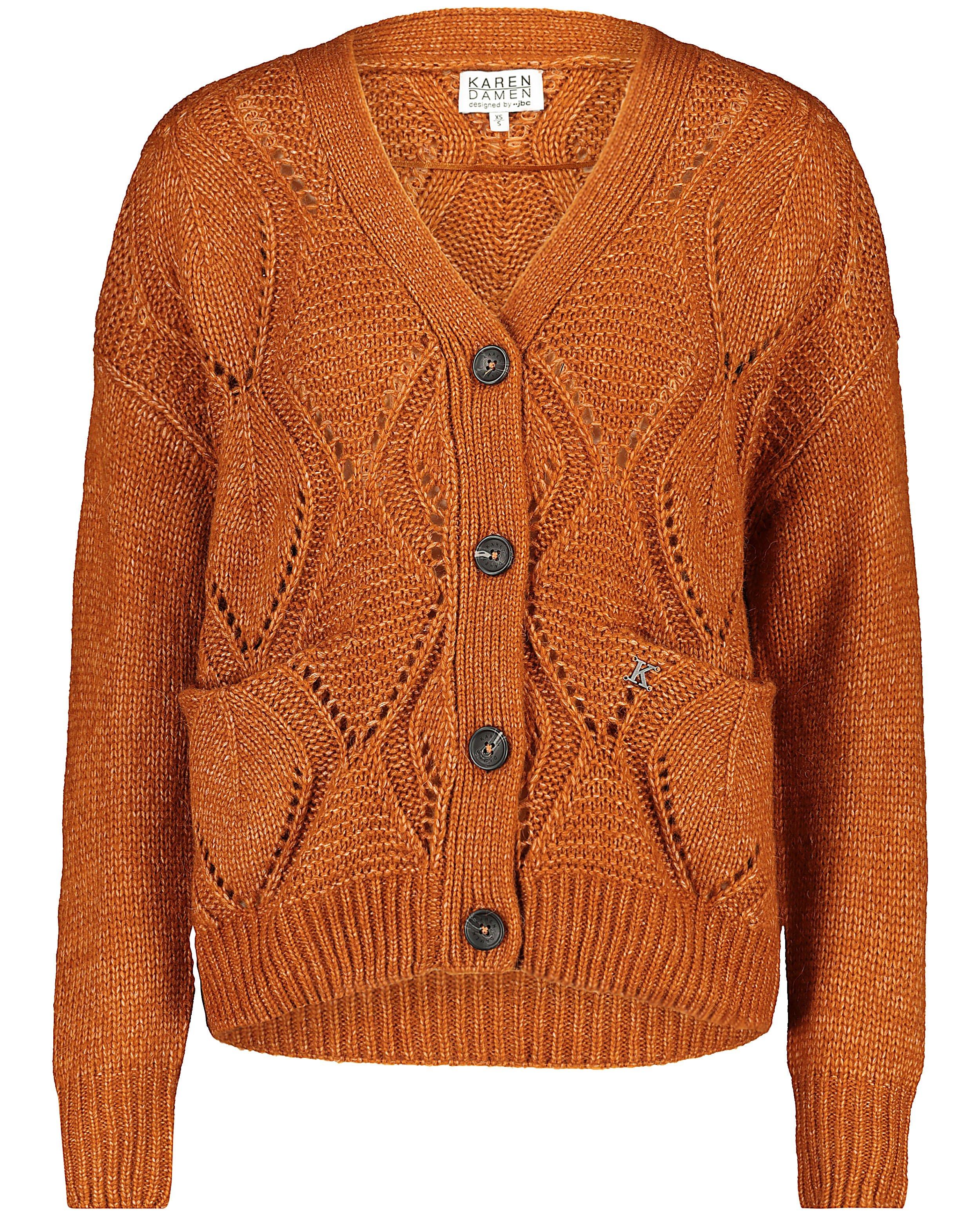 Cardigans - Roestbruin vest Karen Damen