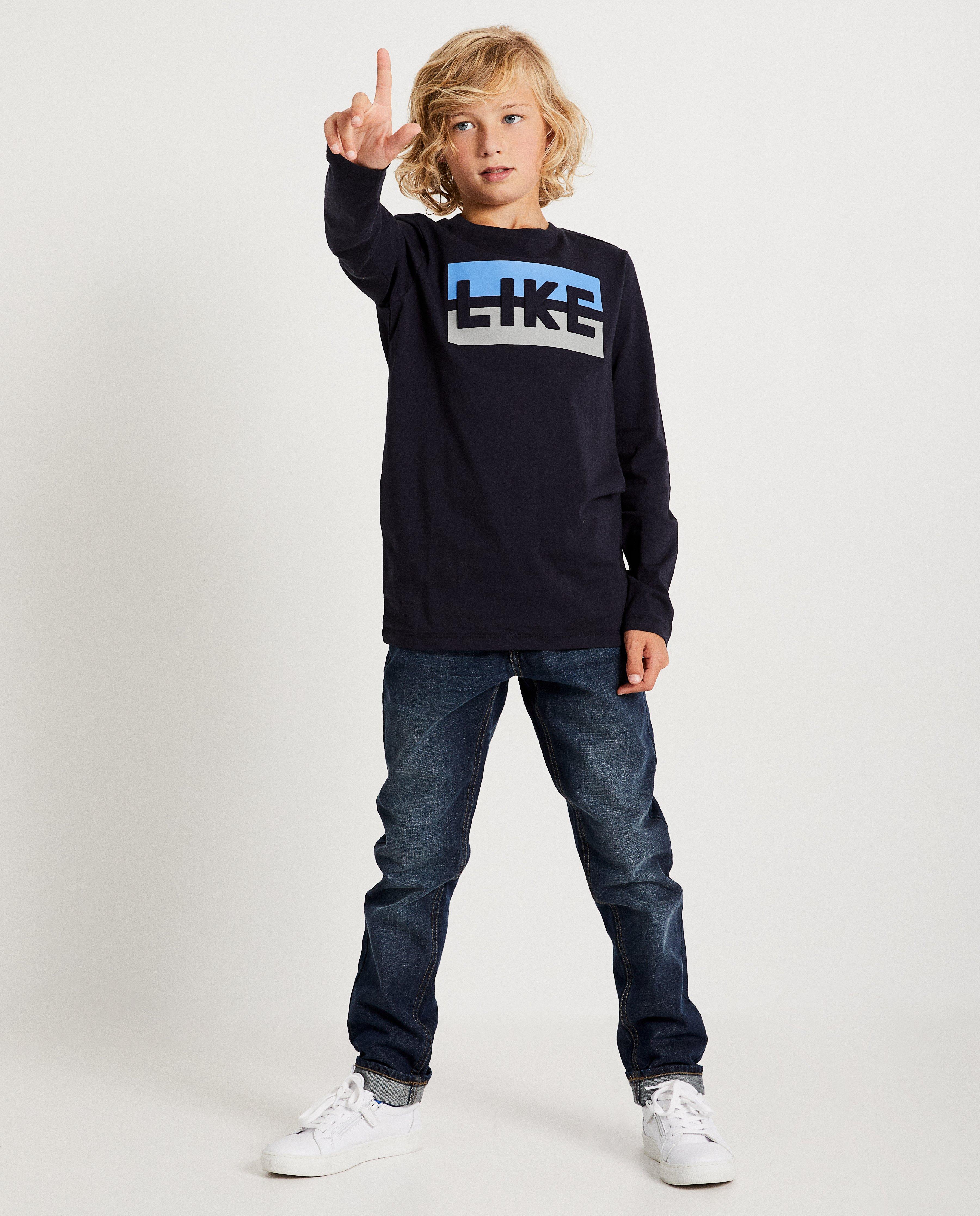 Blauw T-shirt 'LIKE'  Ketnet - ketnet - Ketnet