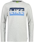 T-shirts - Grijs T-shirt 'LIKE'  Ketnet
