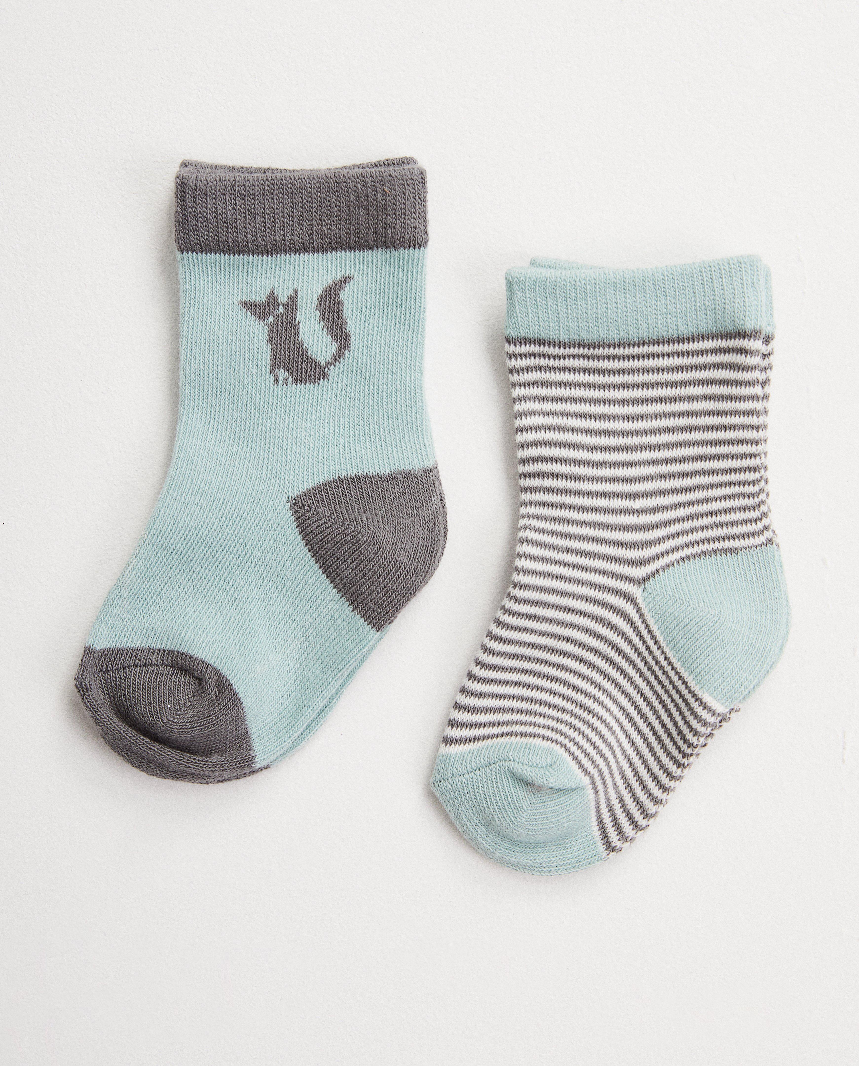 Set: 2 paar babykousjes - met wolfje - JBC