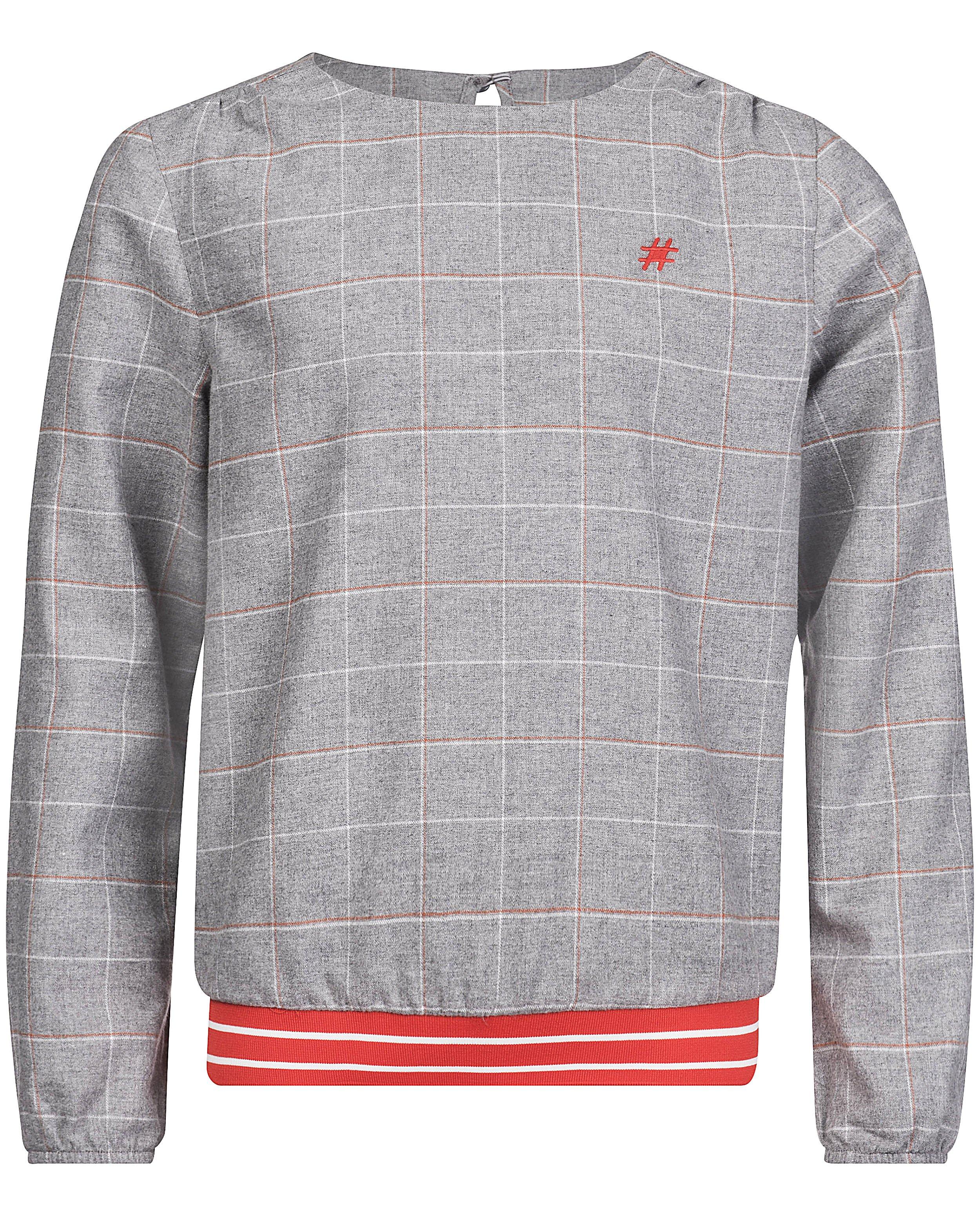 Hemden - Grijze blouse met ruit #LikeMe
