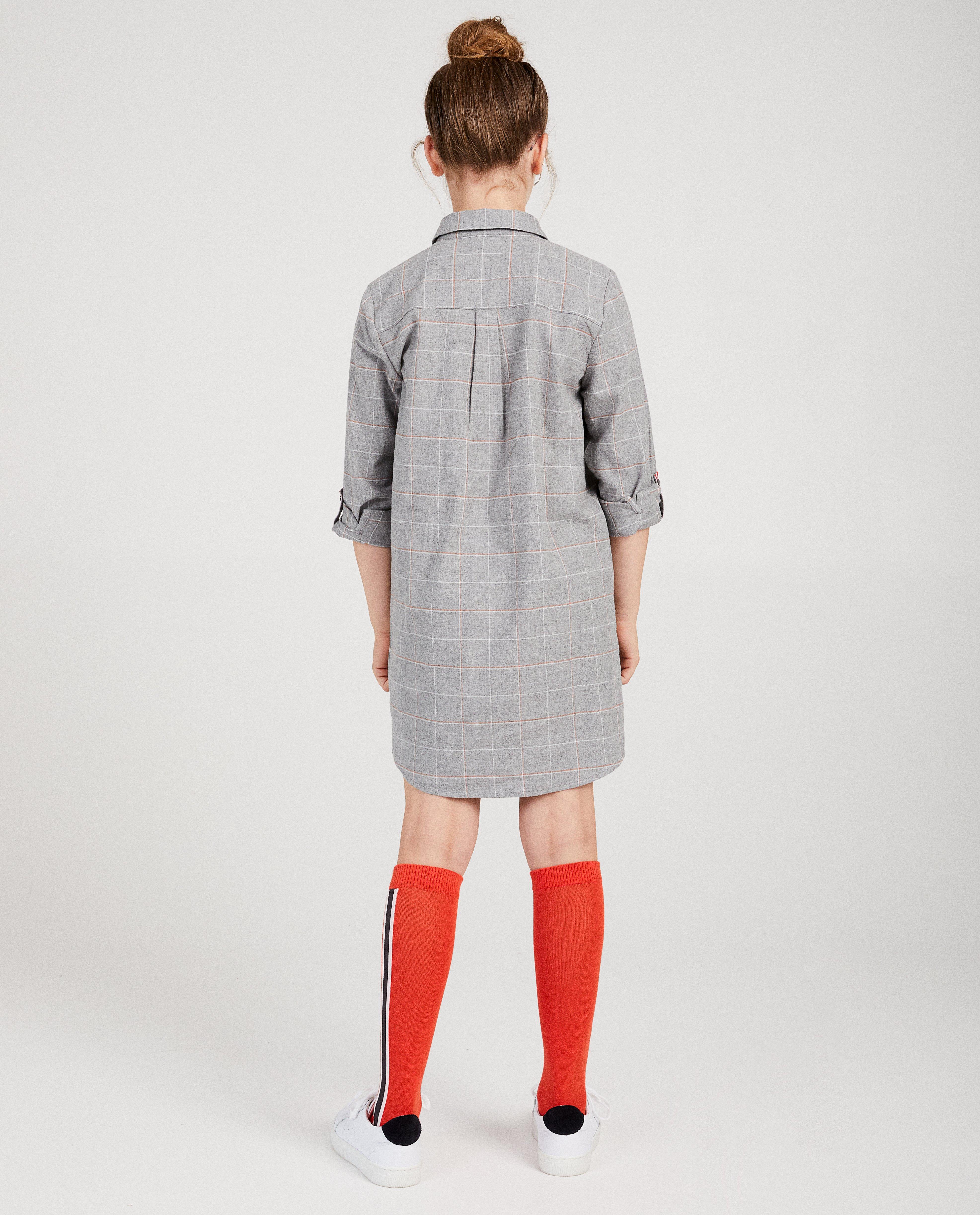 Robes - Robe grise #LikeMe, carreaux
