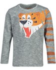 T-shirts - Grijze T-shirt met tijger