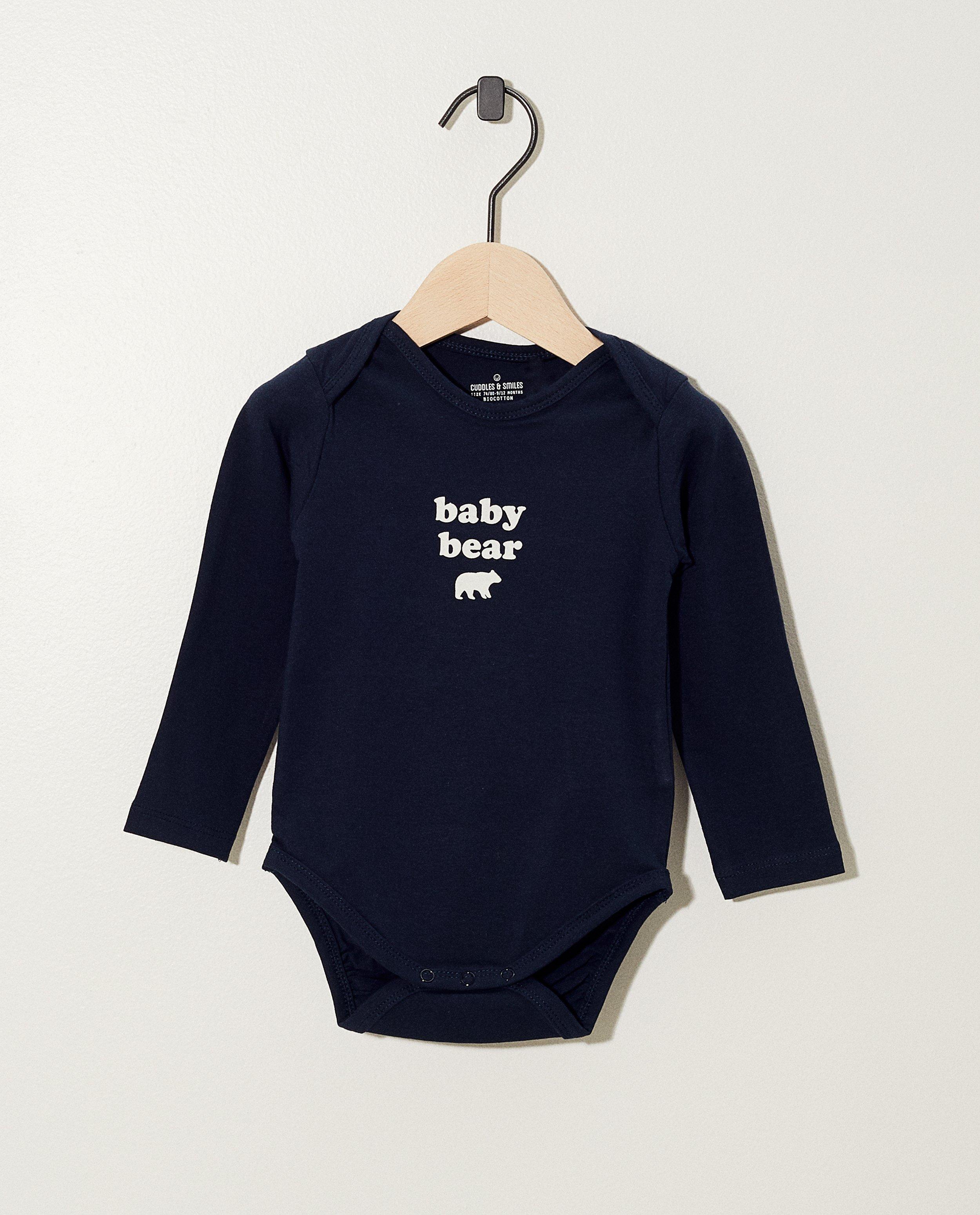 Donkerblauwe romper in biokatoen - Product Detail - donkerblauw - afbeelding nummer 1