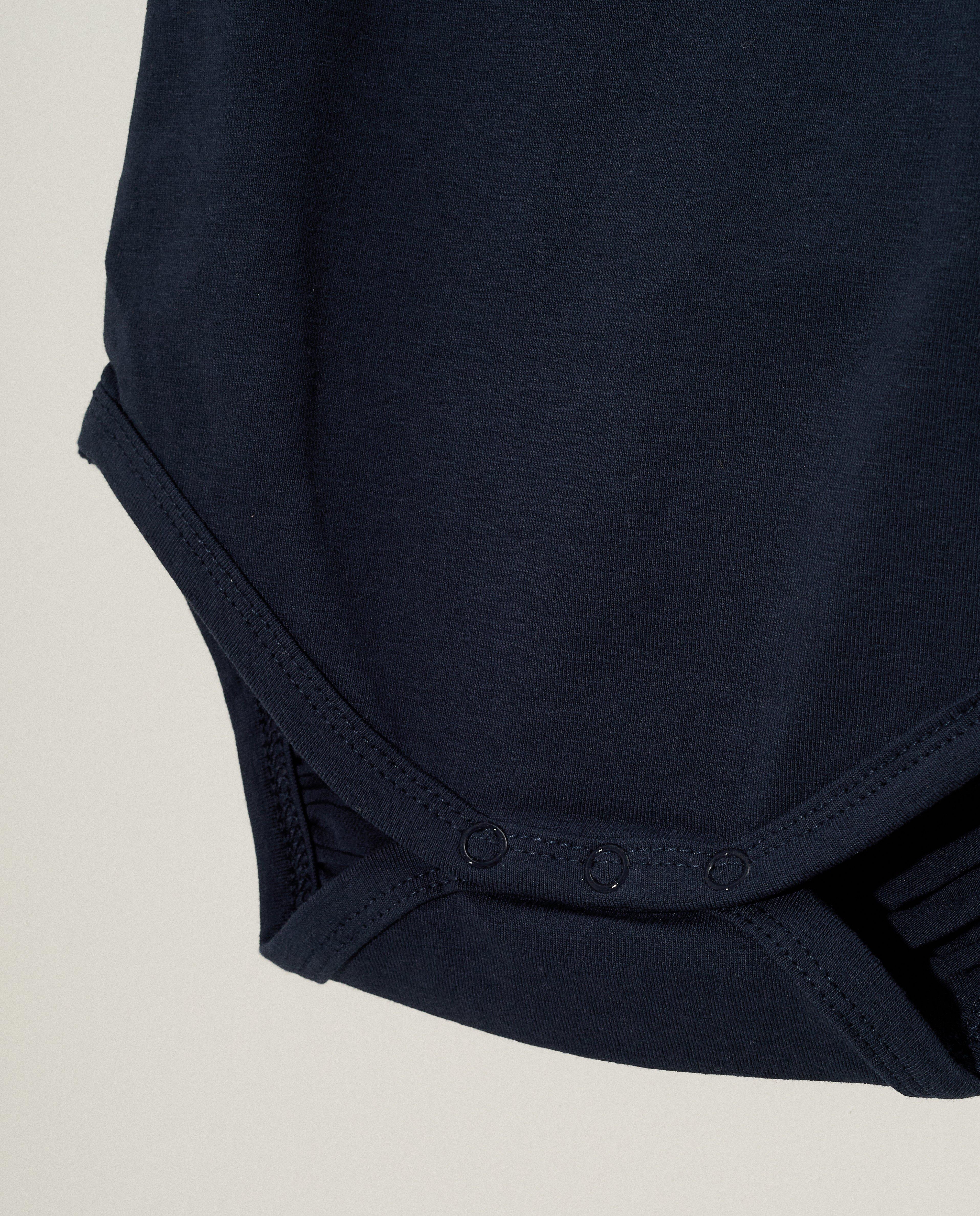 Donkerblauwe romper in biokatoen - Product Detail - donkerblauw - afbeelding nummer 3