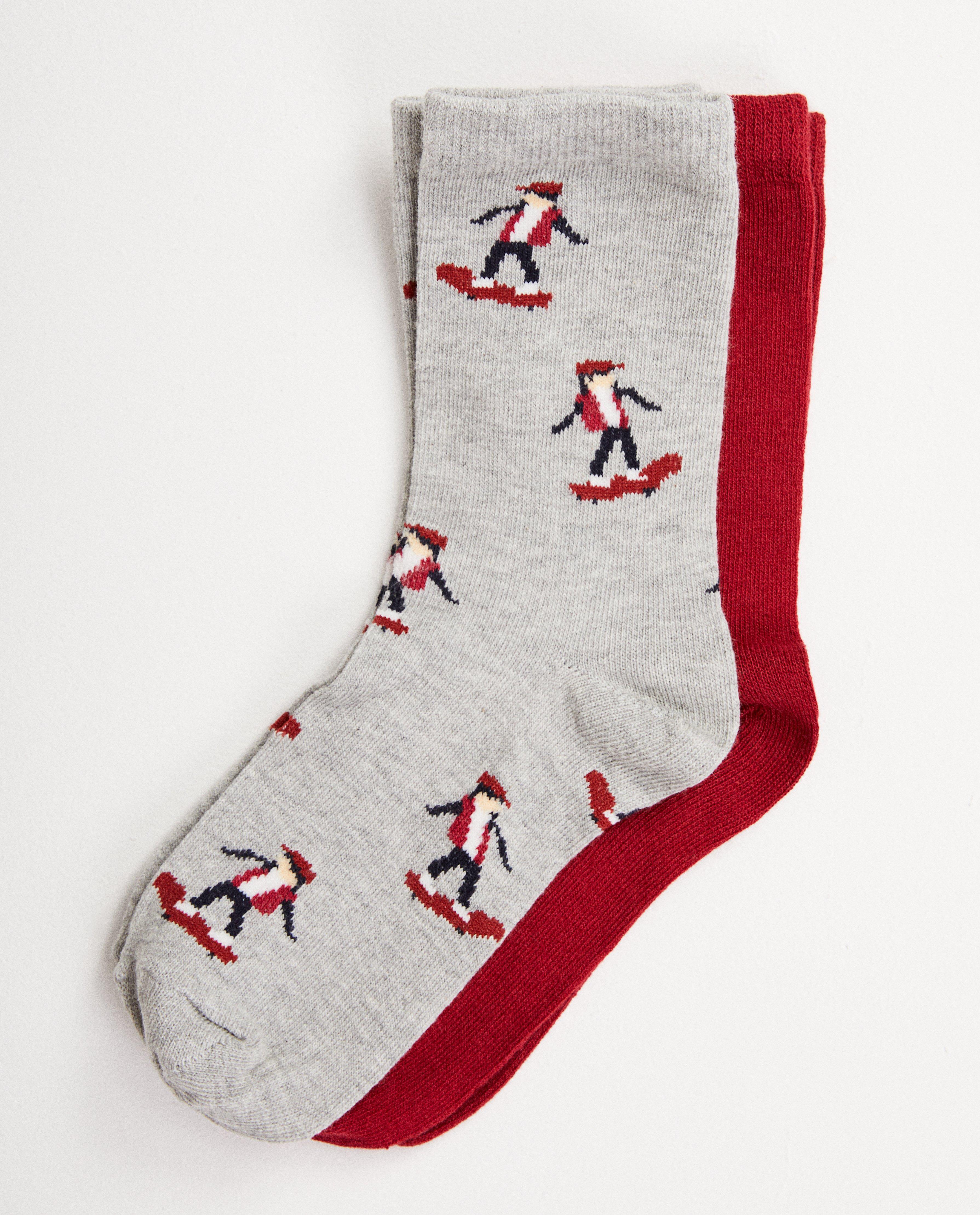 Ensemble : 2 paires de chaussettes - à bouton-pression - JBC