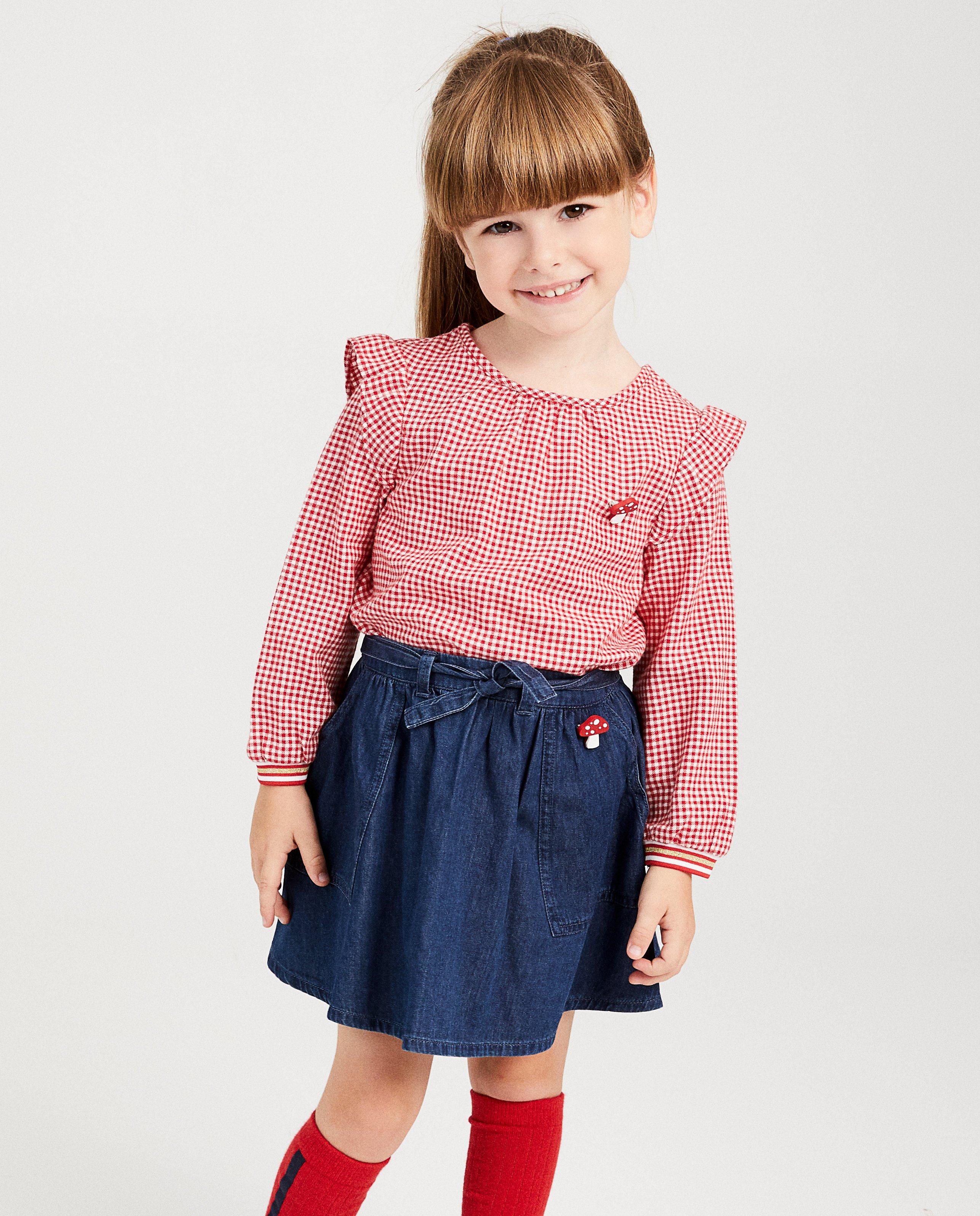 Hemden - Rood-witte blouse met ruitjes Plop