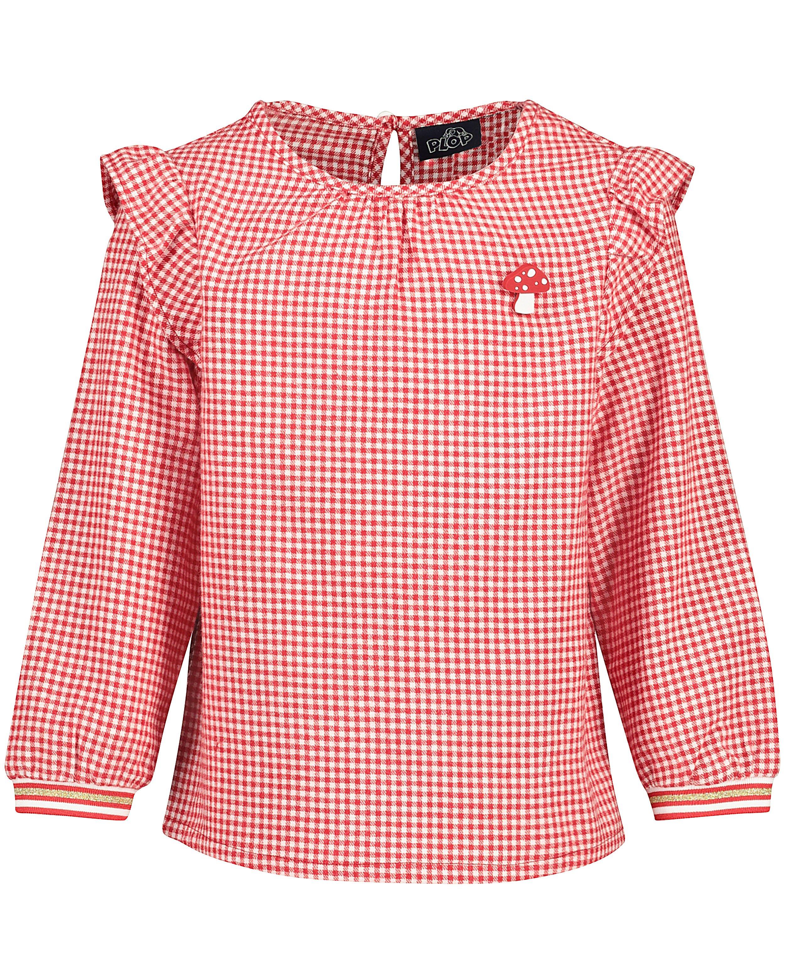 Hemden - Rood-witte blouse met ruitjes Plop