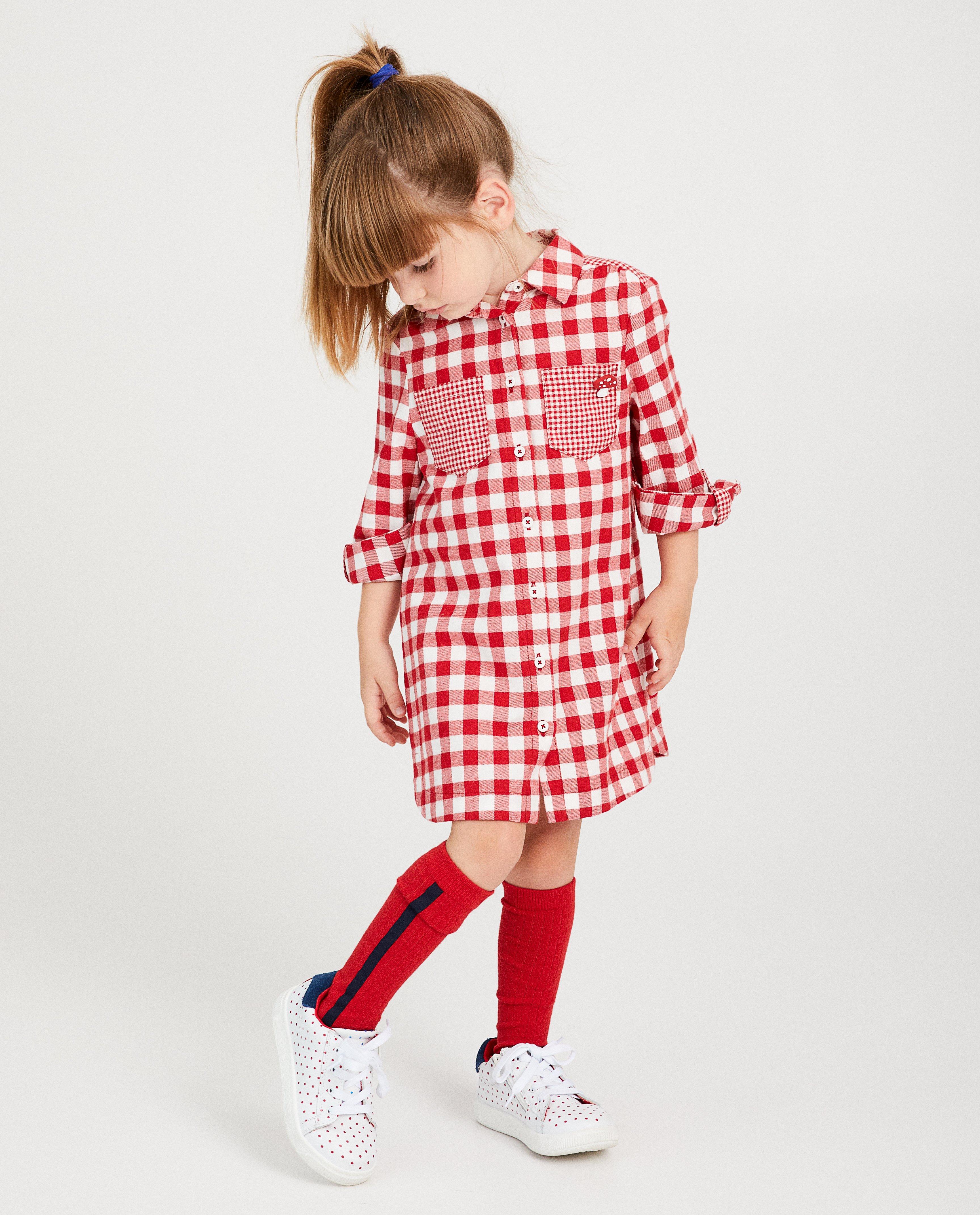 Jurk met ruit Plop - broche - Plop