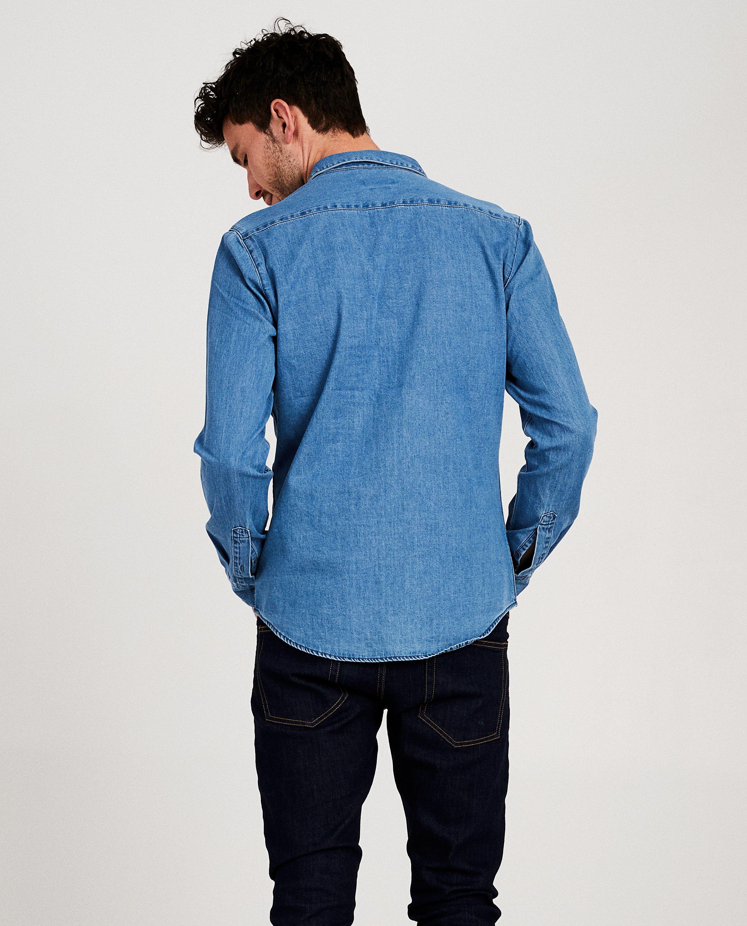 Hemden - Blauw hemd van denim