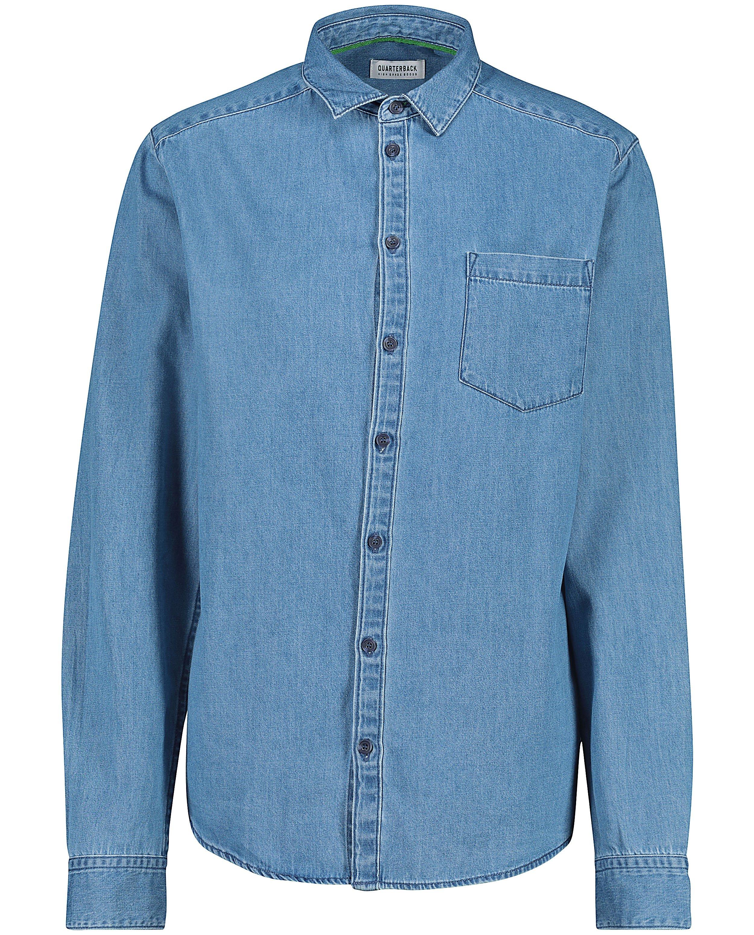 Hemden - Blauw hemd van denim
