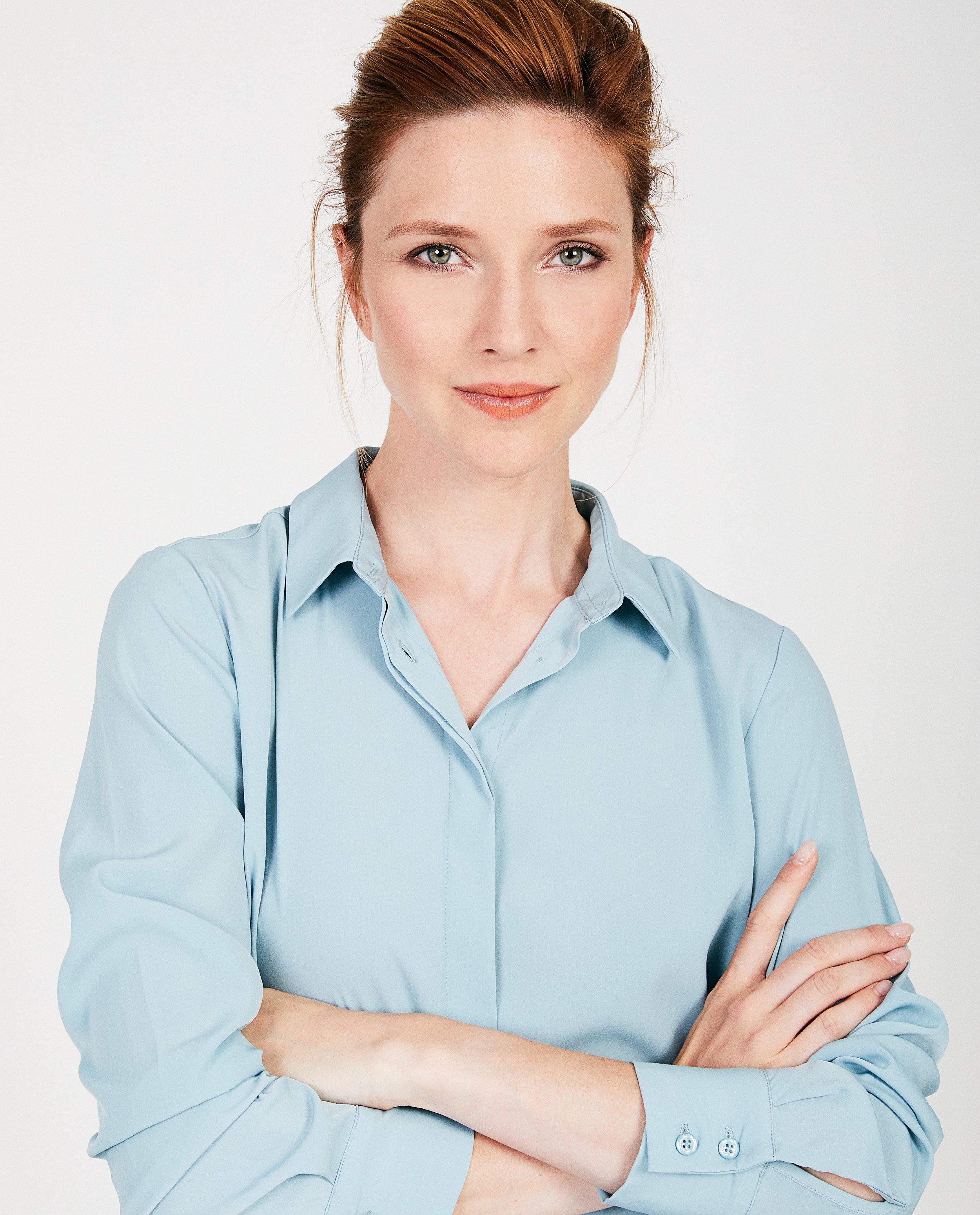Hemden - Lichtblauwe blouse Sora