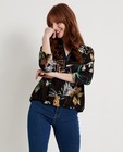 Hemden - Zwate blouse met print Ella Italia