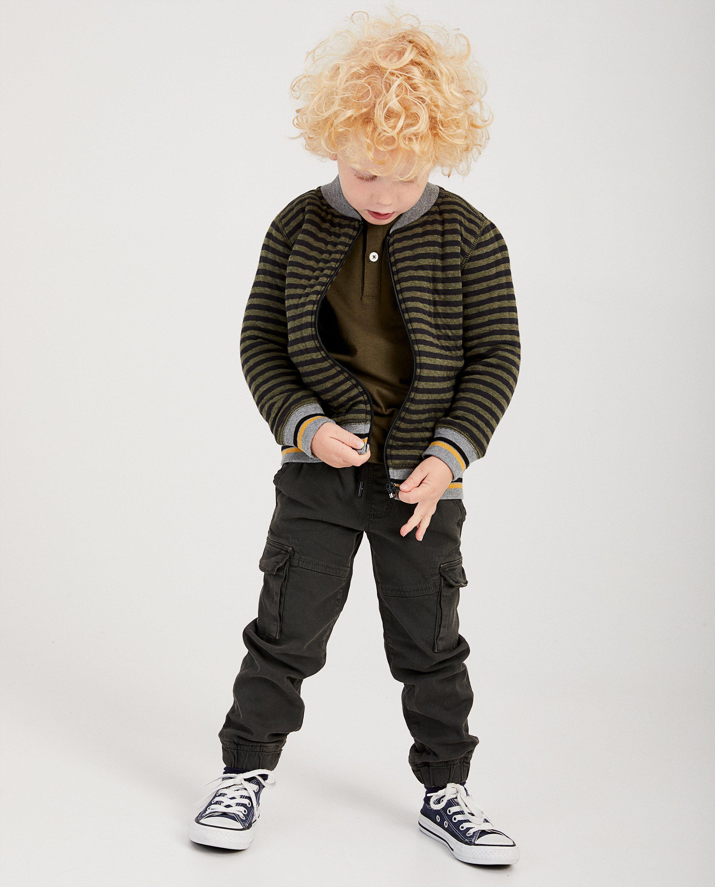 Kaki vest met strepen Plop - Product Detail - lichtgrijs - afbeelding nummer 1