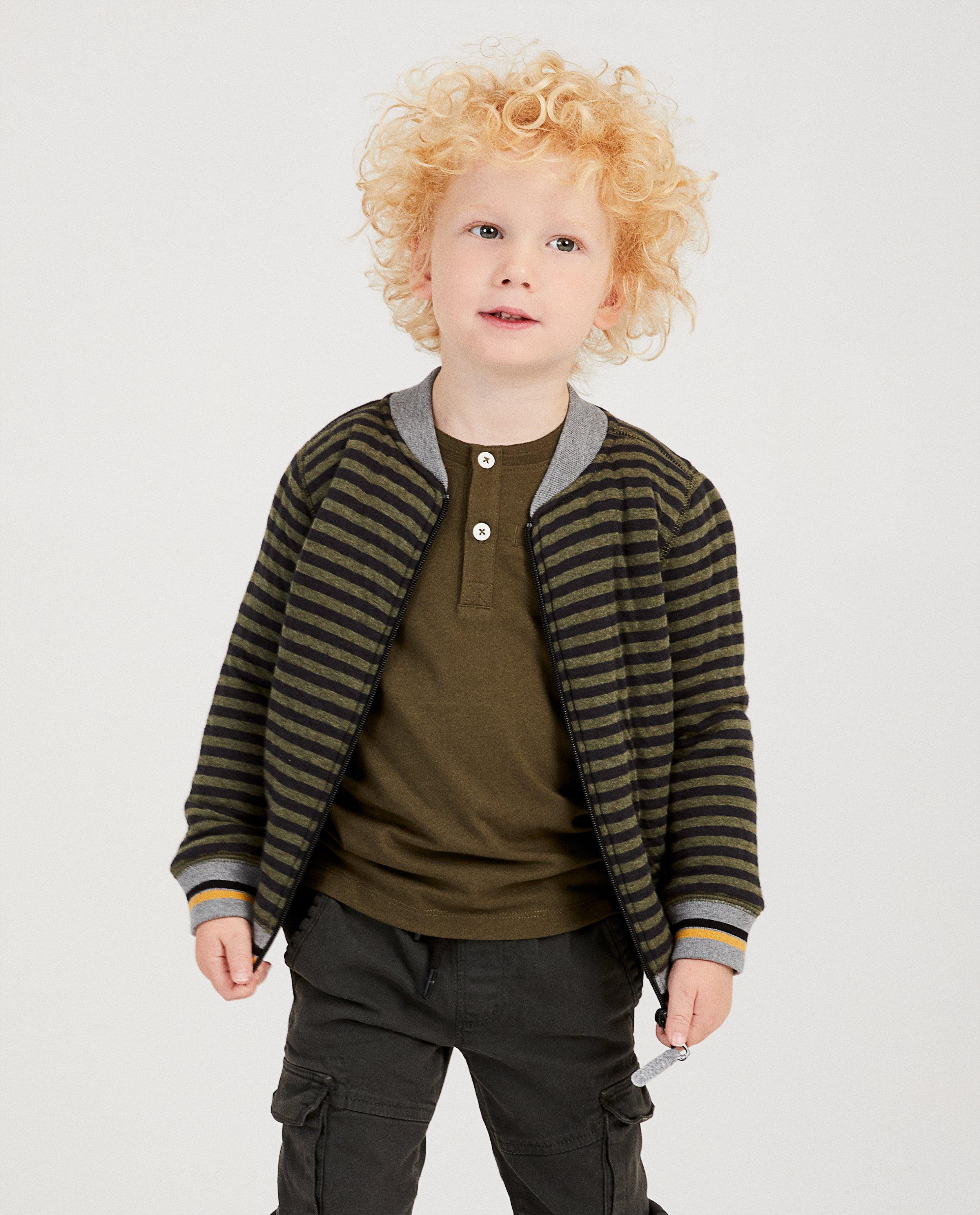 Kaki vest met strepen Plop - Product Detail - lichtgrijs - afbeelding nummer 2