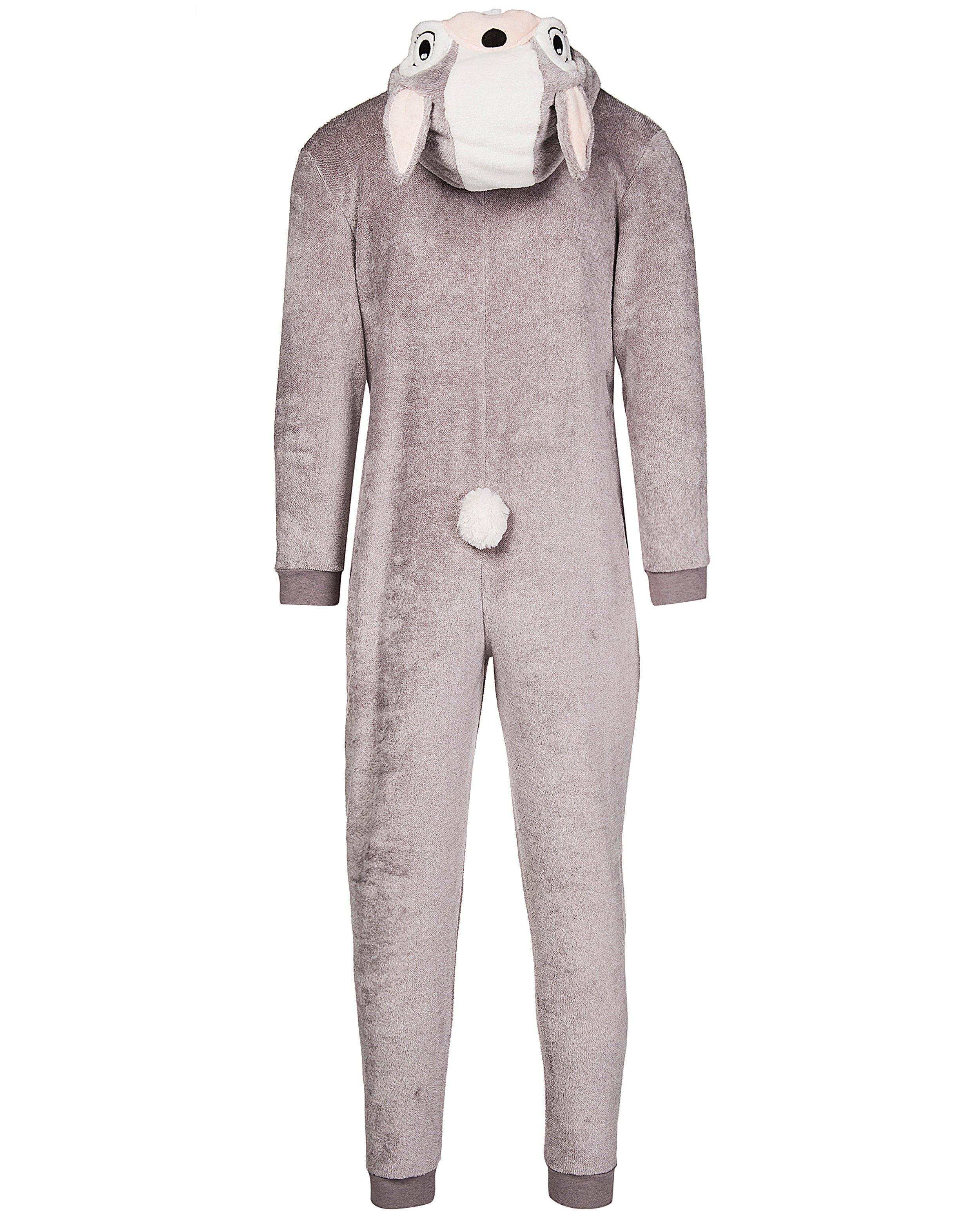 Nachtkleding - Lichtgrijze konijnen onesie