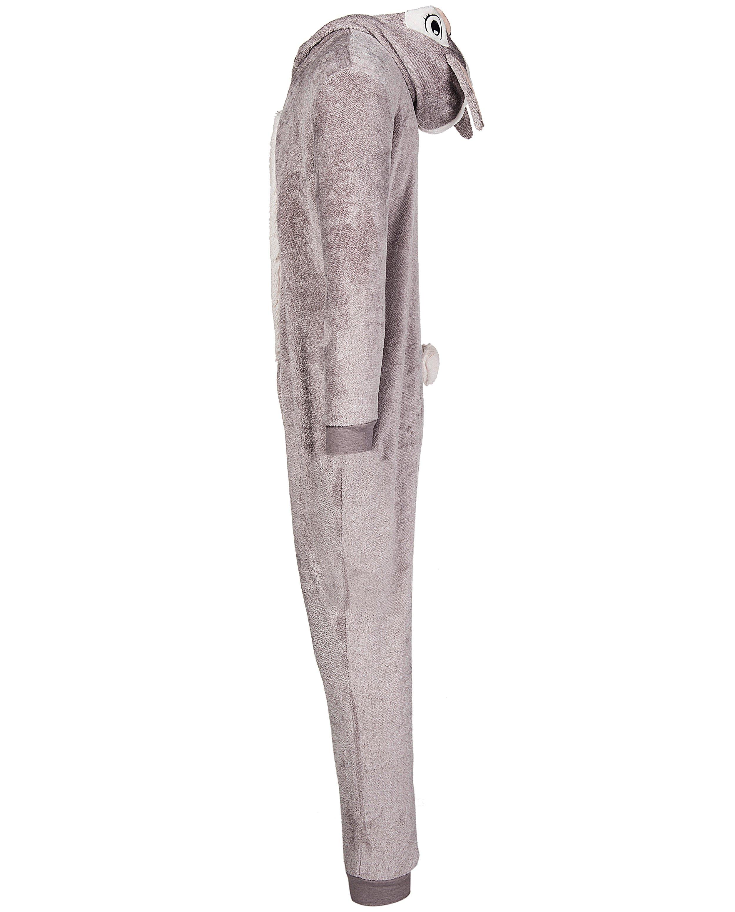 Nachtkleding - Lichtgrijze konijnen onesie