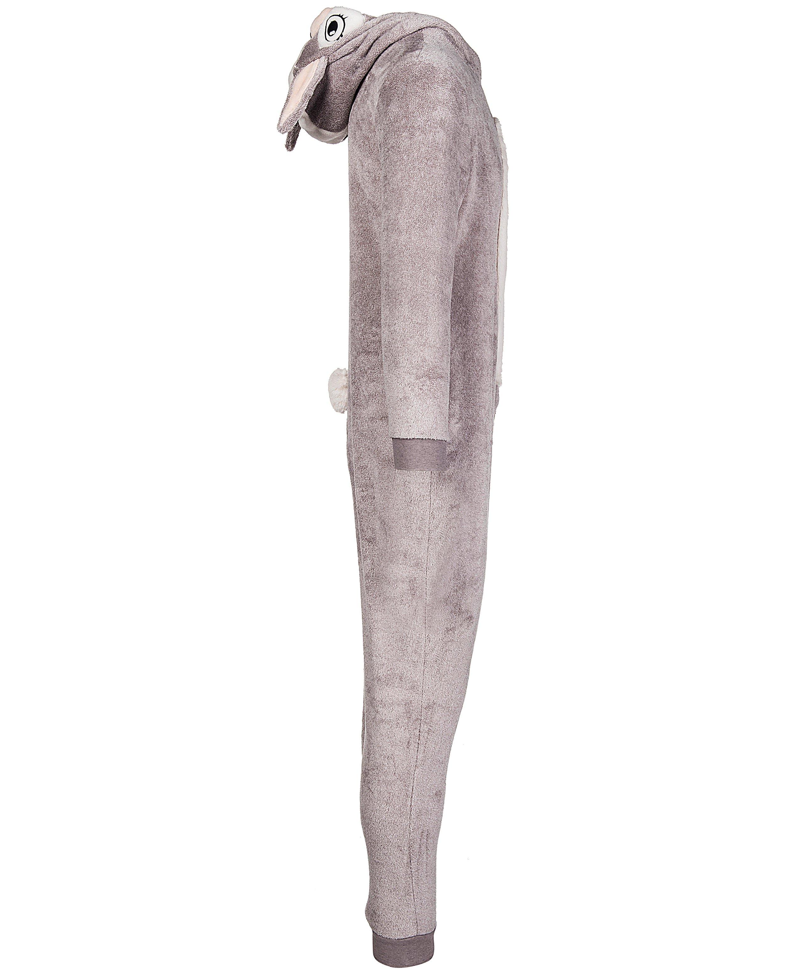 Nachtkleding - Lichtgrijze konijnen onesie