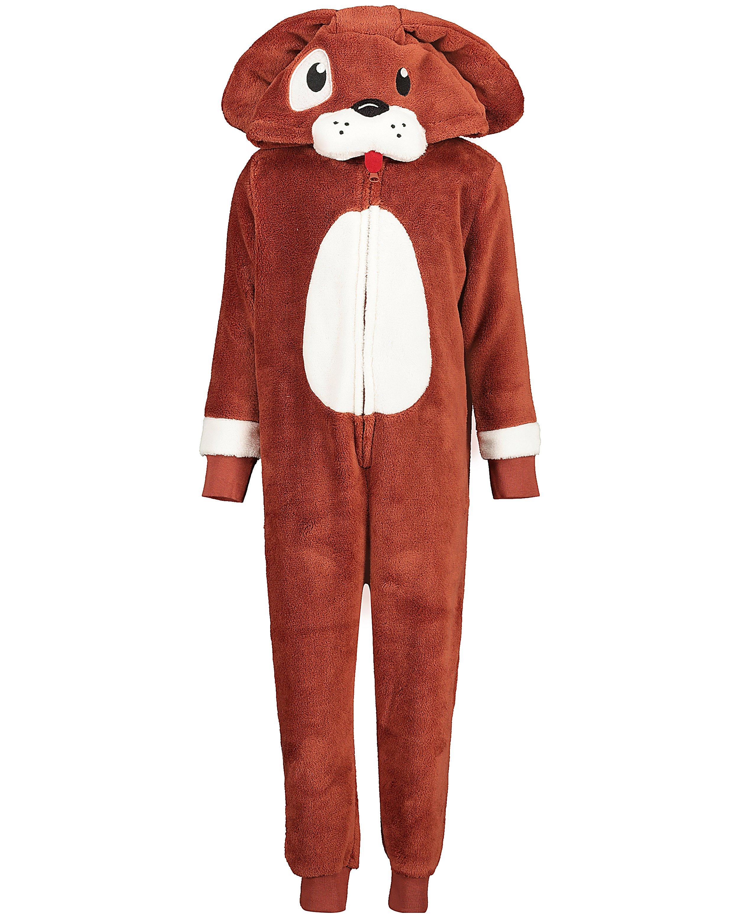 Nachtkleding - Bruine hond onesie