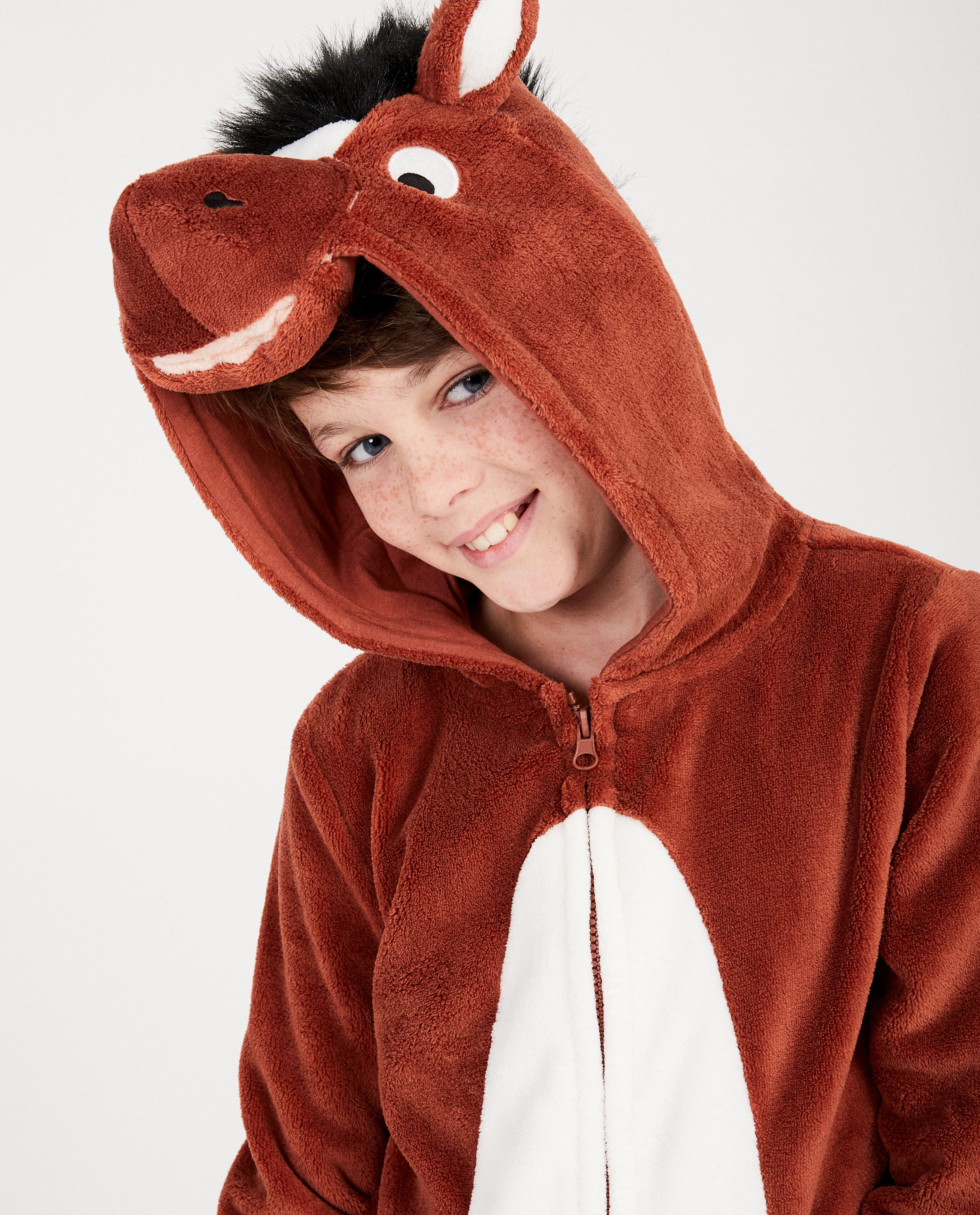 Pyjamas - Combinaison cheval brune