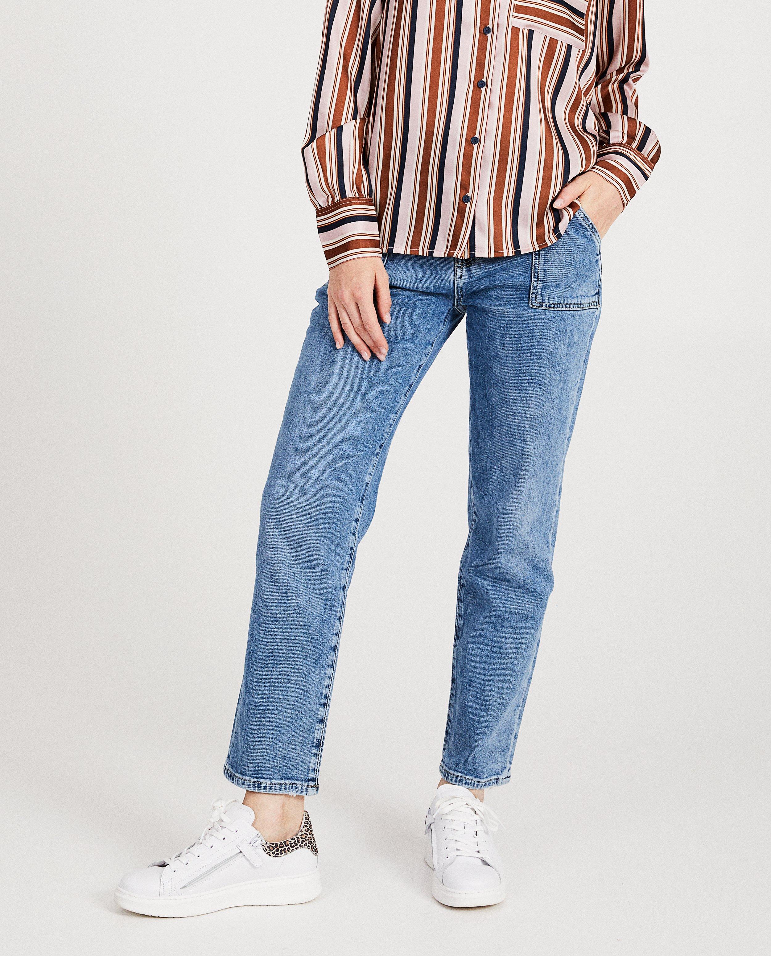 Blauwe mom jeans Karen Damen - Product Detail - blauw - afbeelding nummer 2