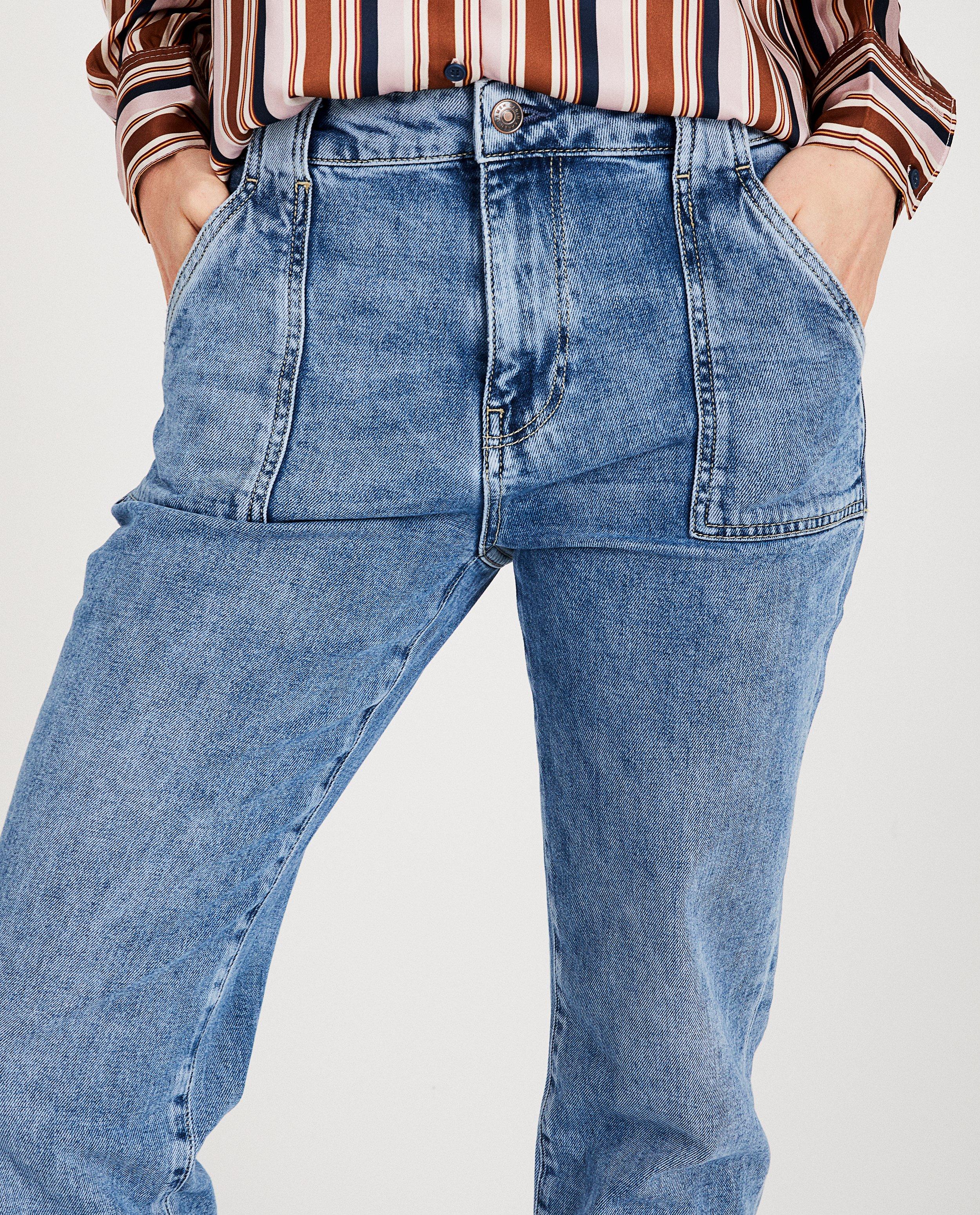 Blauwe mom jeans Karen Damen - Product Detail - blauw - afbeelding nummer 4