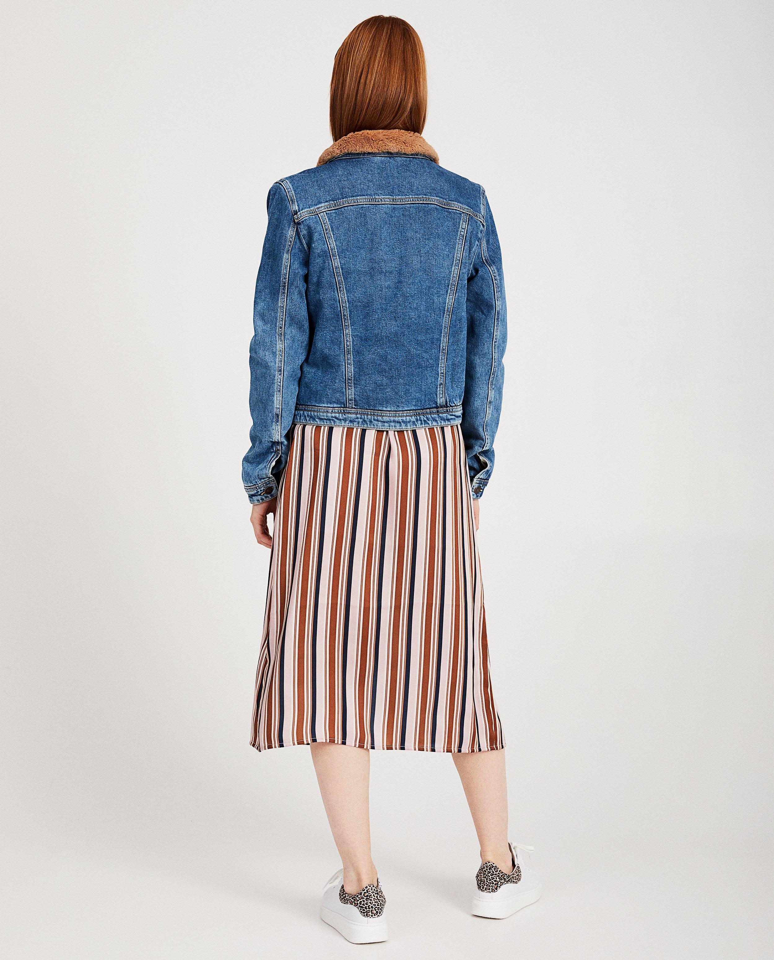 Blazers - Jeansjasje met pels Karen Damen