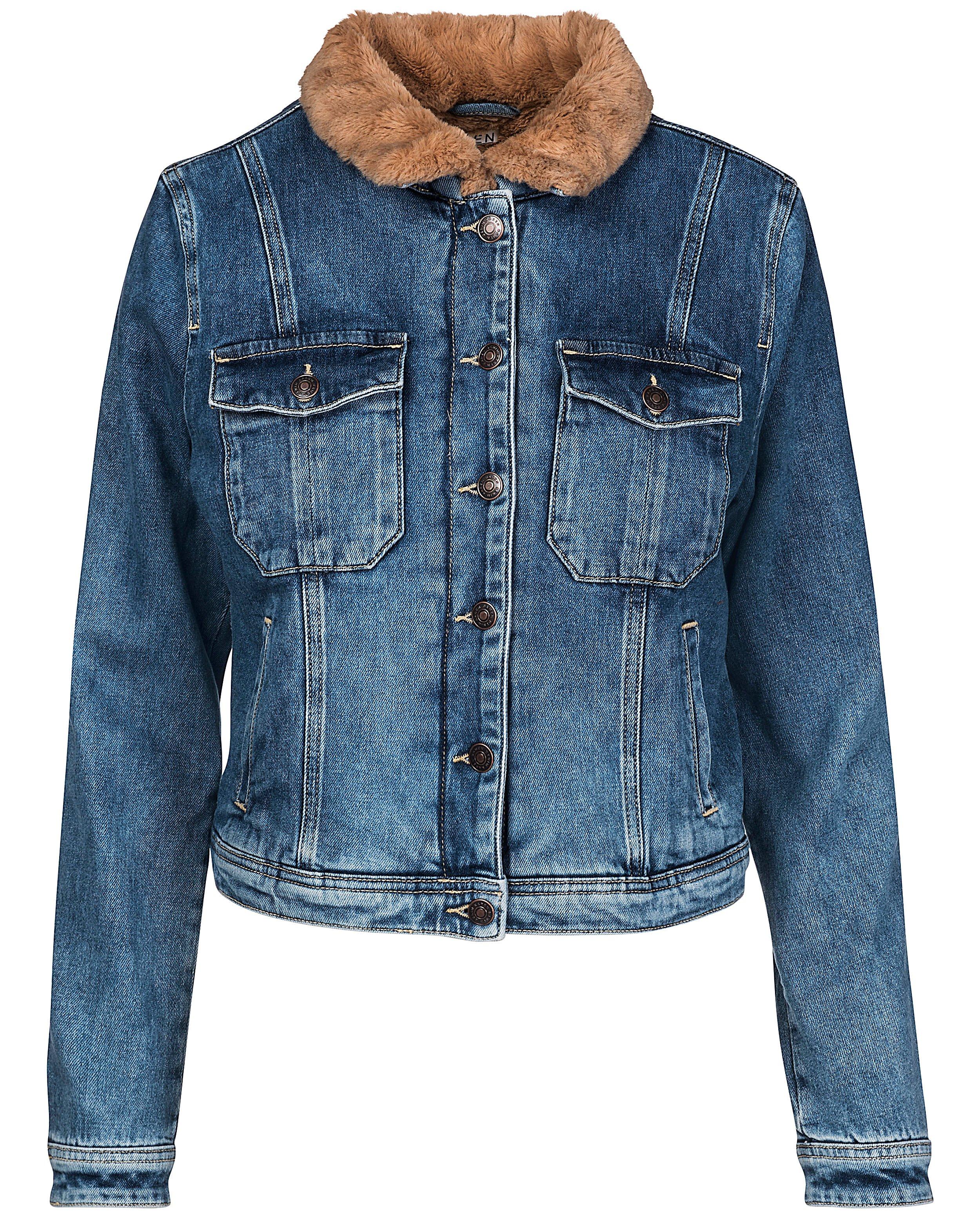 Blazers - Jeansjasje met pels Karen Damen