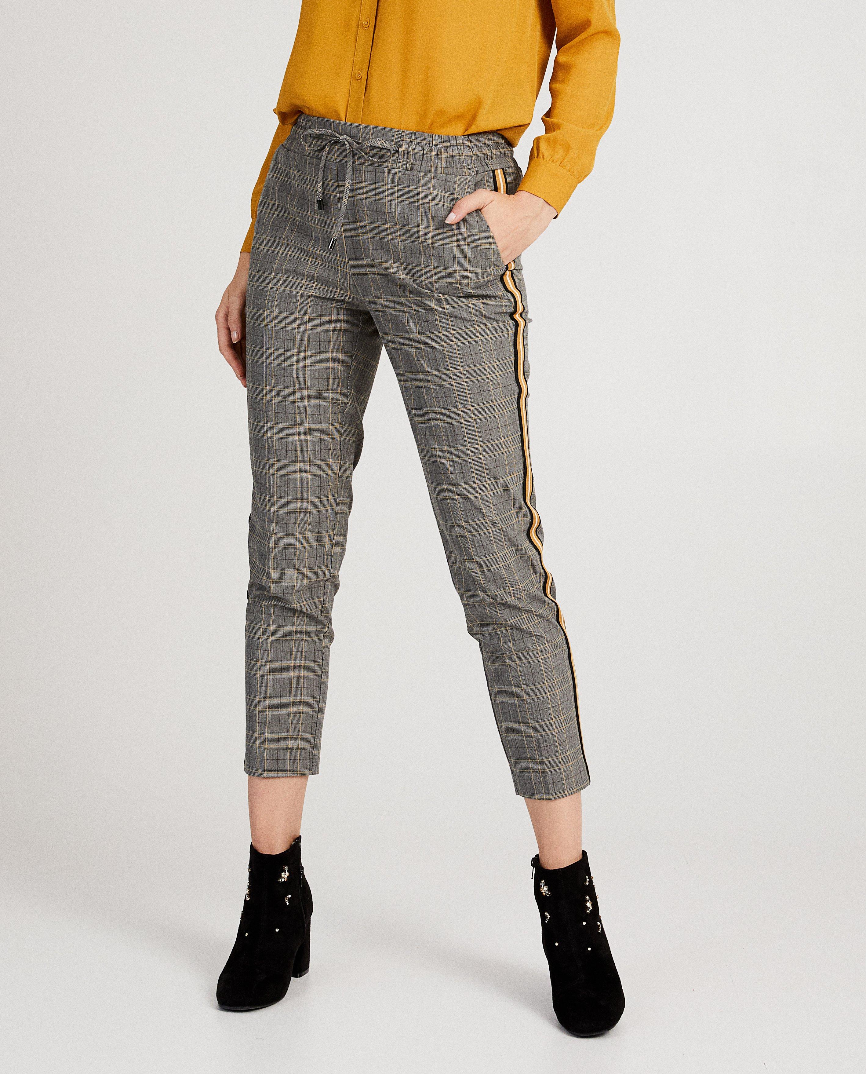 Broeken - Grijze broek met print Sora 