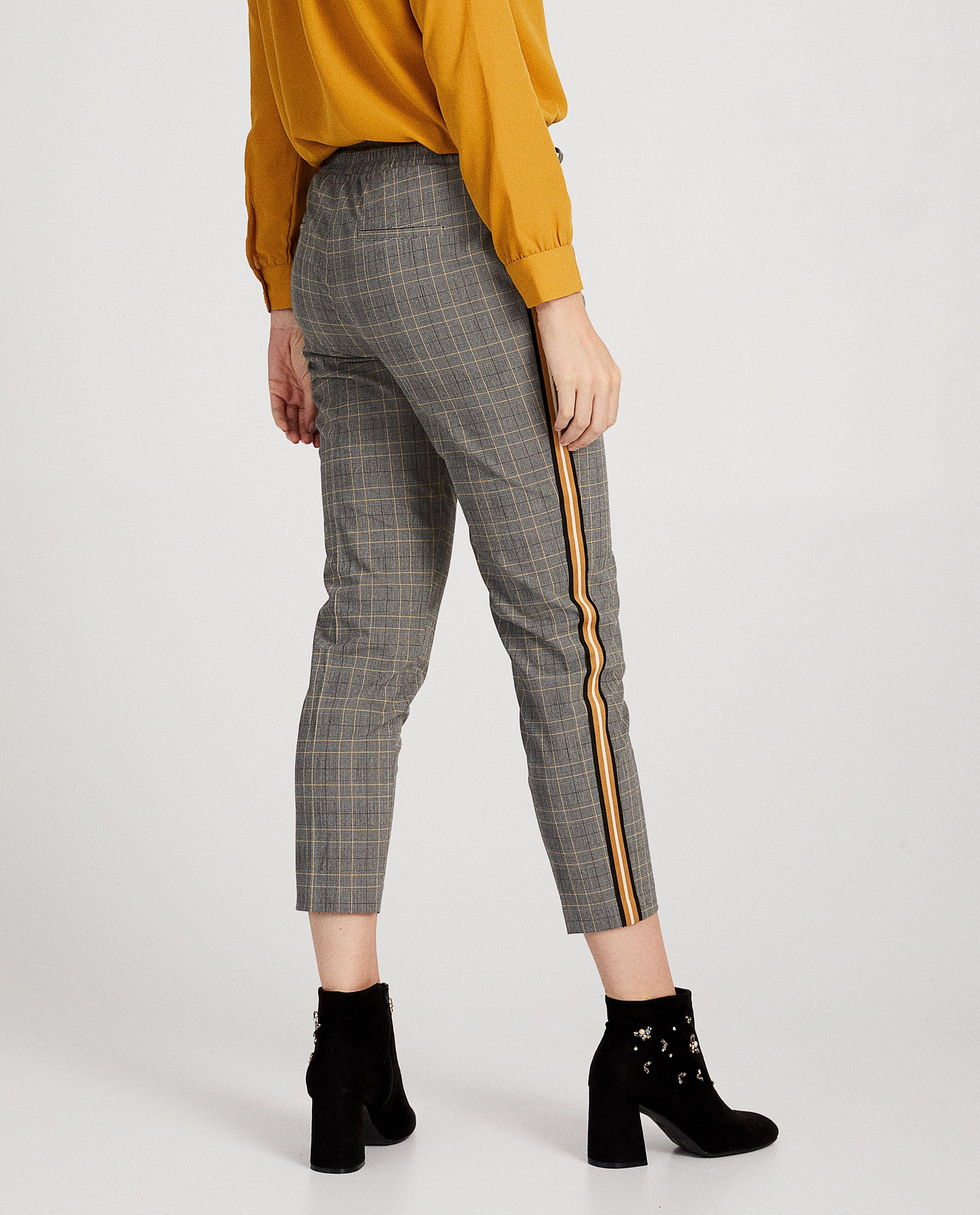 Broeken - Grijze broek met print Sora 