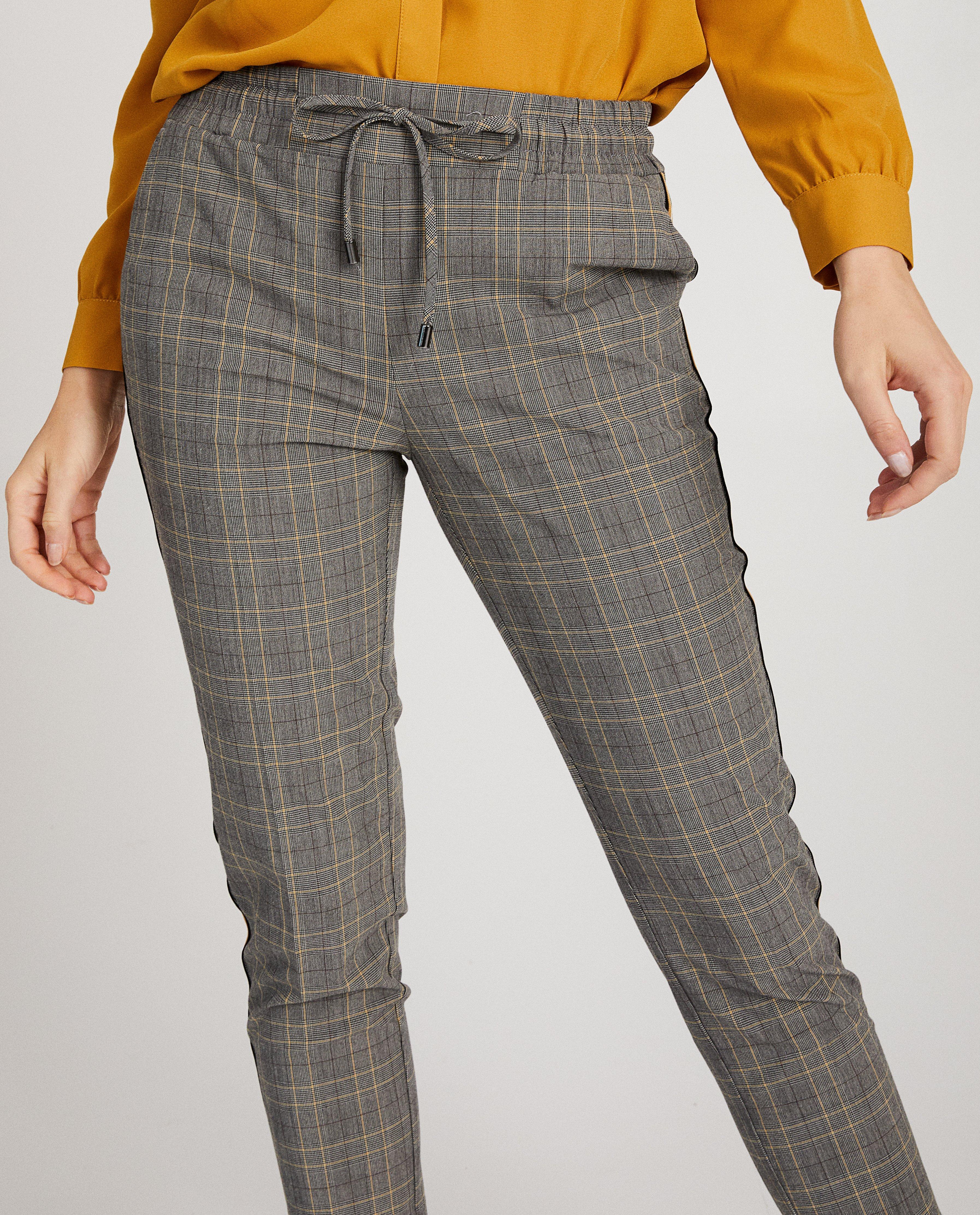Broeken - Grijze broek met print Sora 