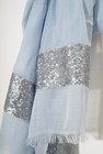 Breigoed - Lichtblauwe sjaal Sarlini
