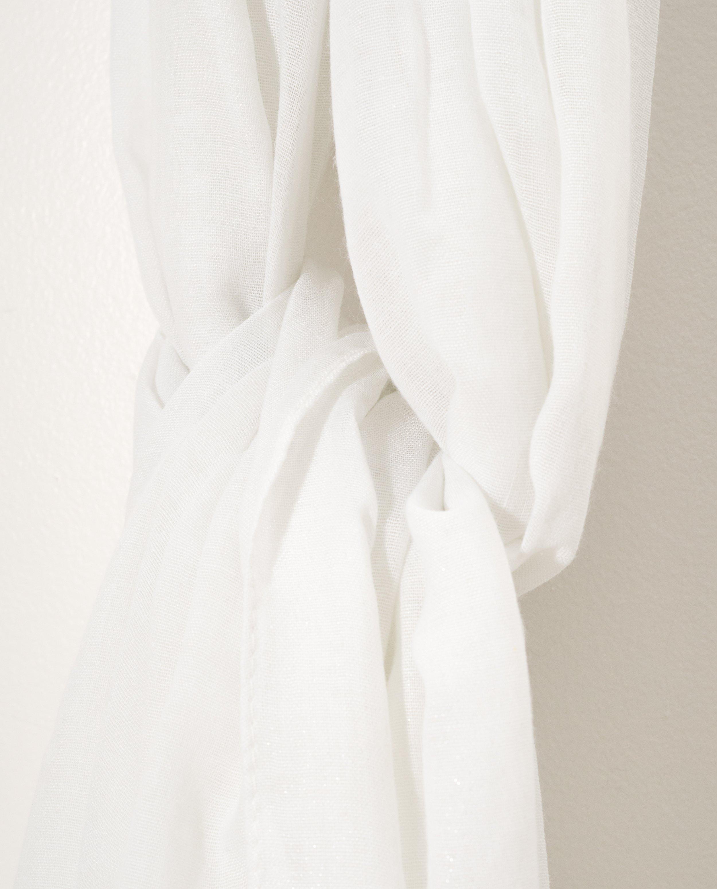 Bonneterie - Foulard blanc brillant Sarlini