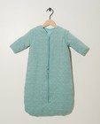 Sac de couchage bleu en coton bio - imprimé intégral - Cuddles and Smiles