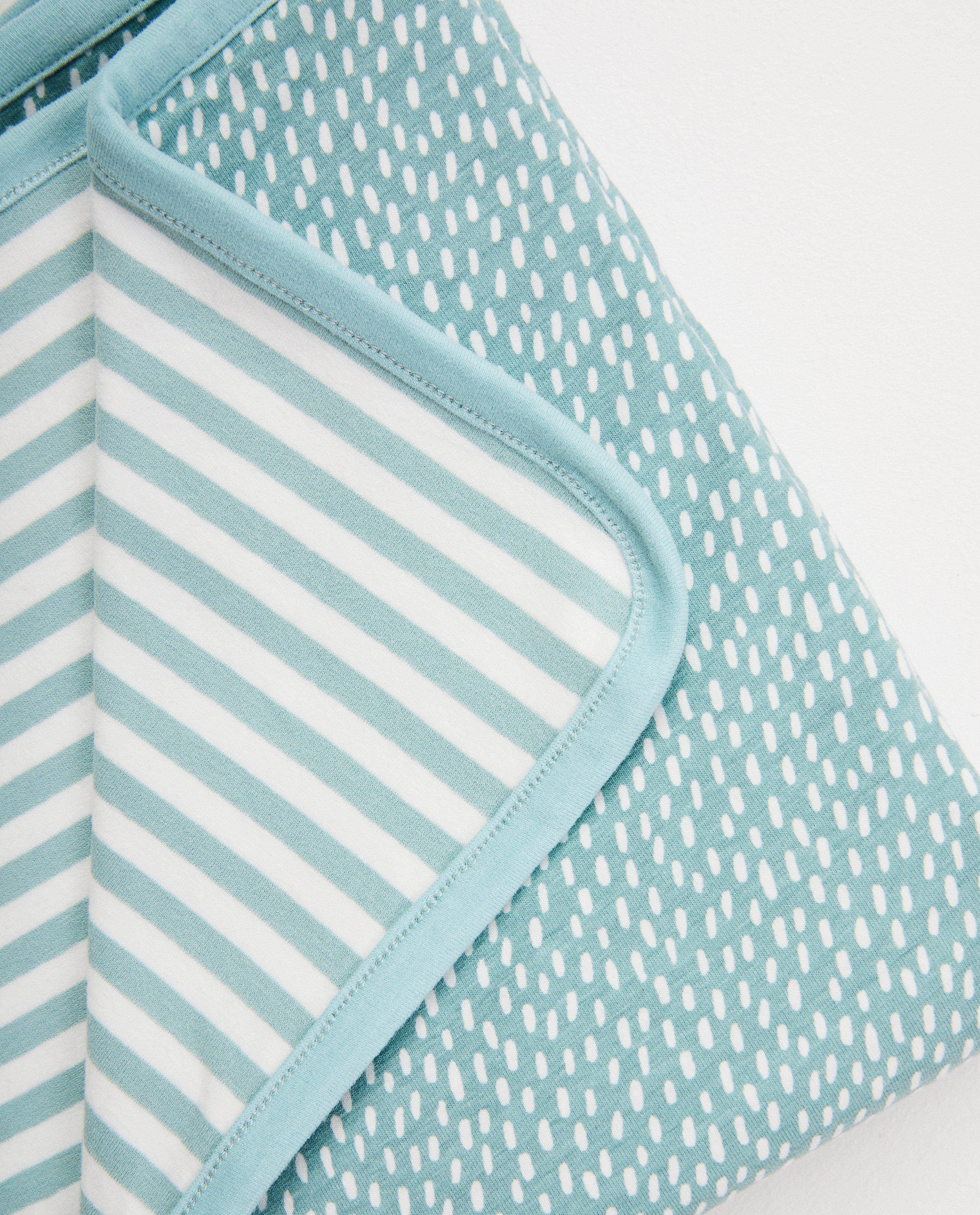 Accessoires pour bébés - Couverture bleu clair en coton bio