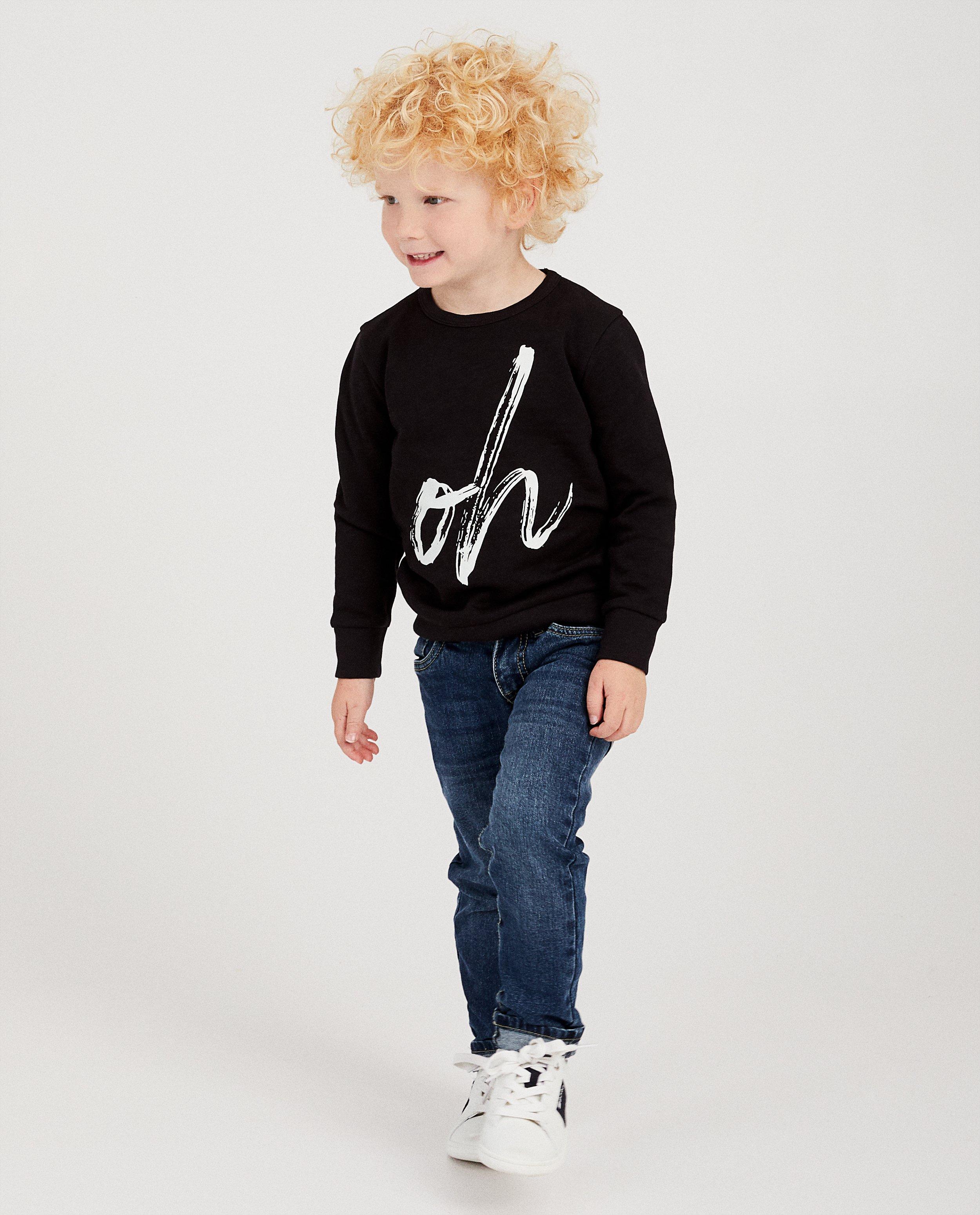Sweaters - Zwarte sweater met quote BESTies