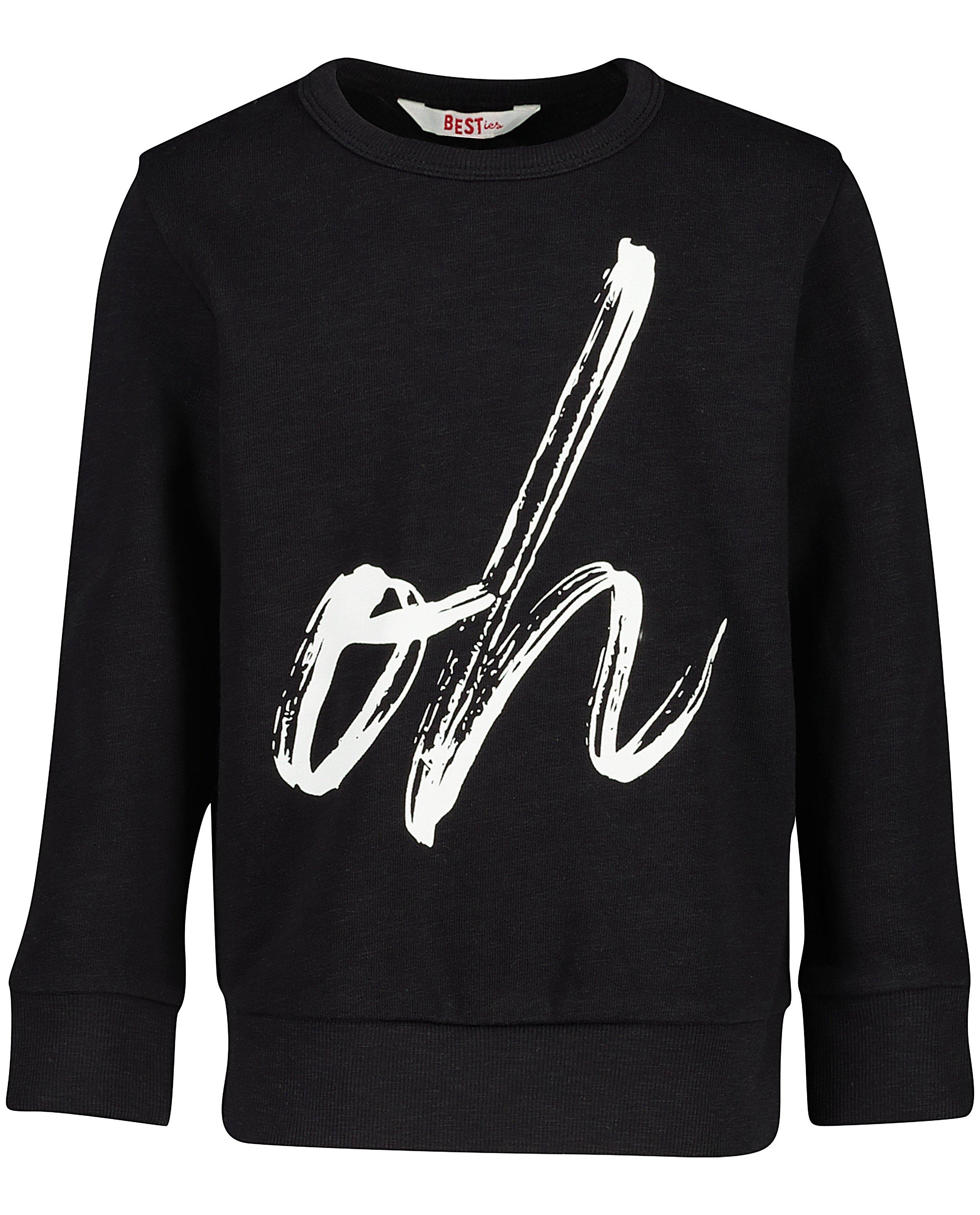 Sweaters - Zwarte sweater met quote BESTies