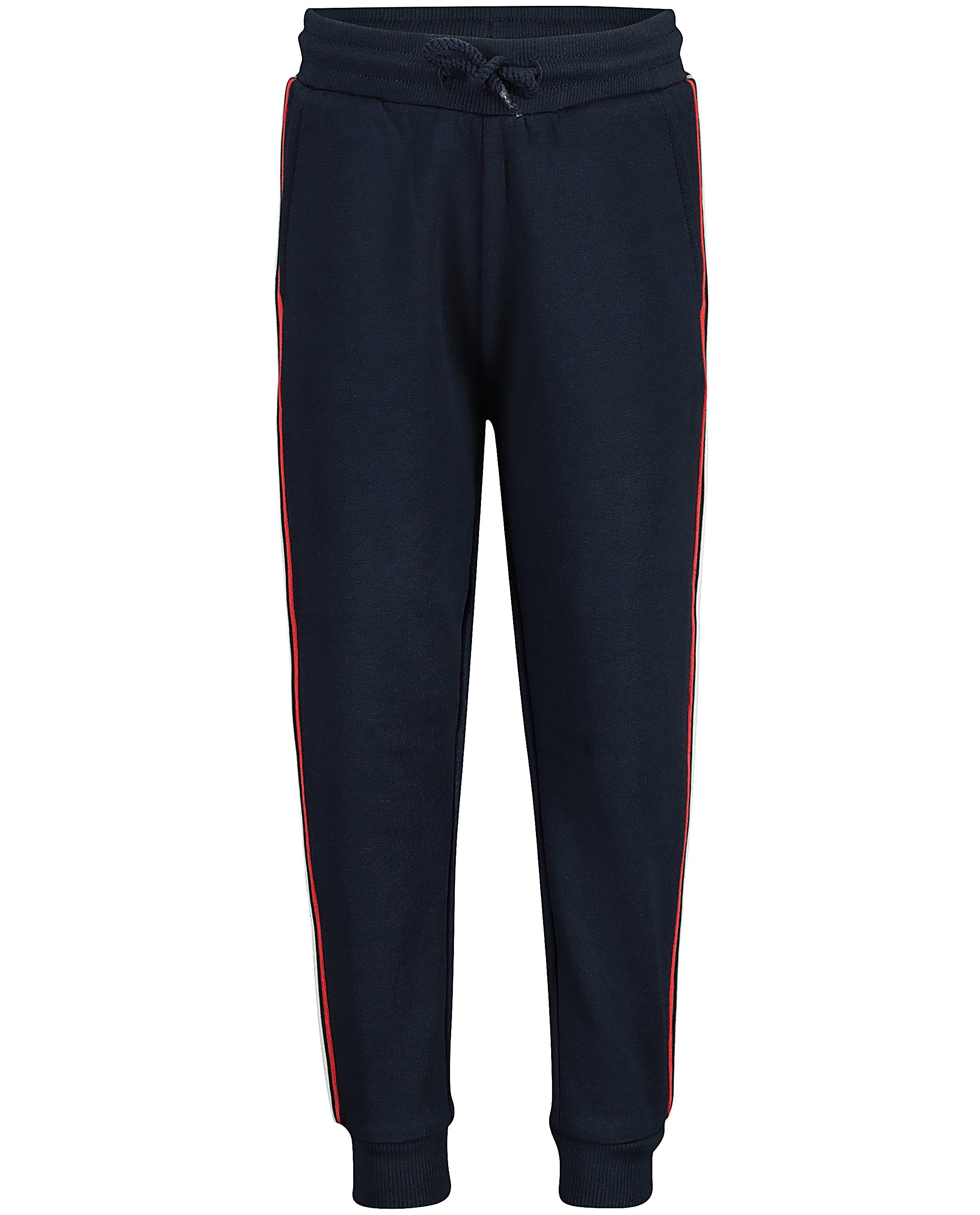 Broeken - Donkerblauwe jogging met streep