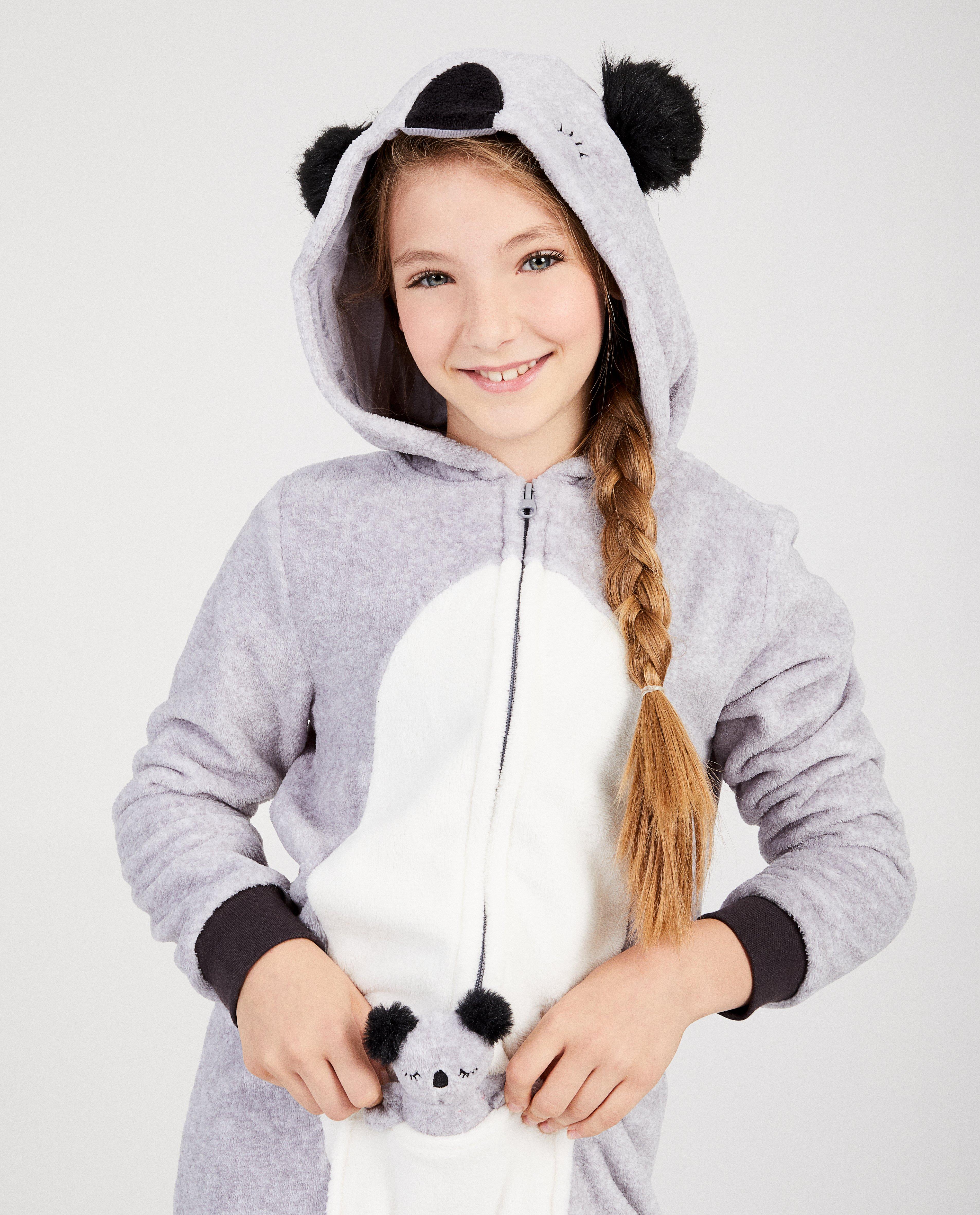 Nachtkleding - Lichtgrijze koala onesie