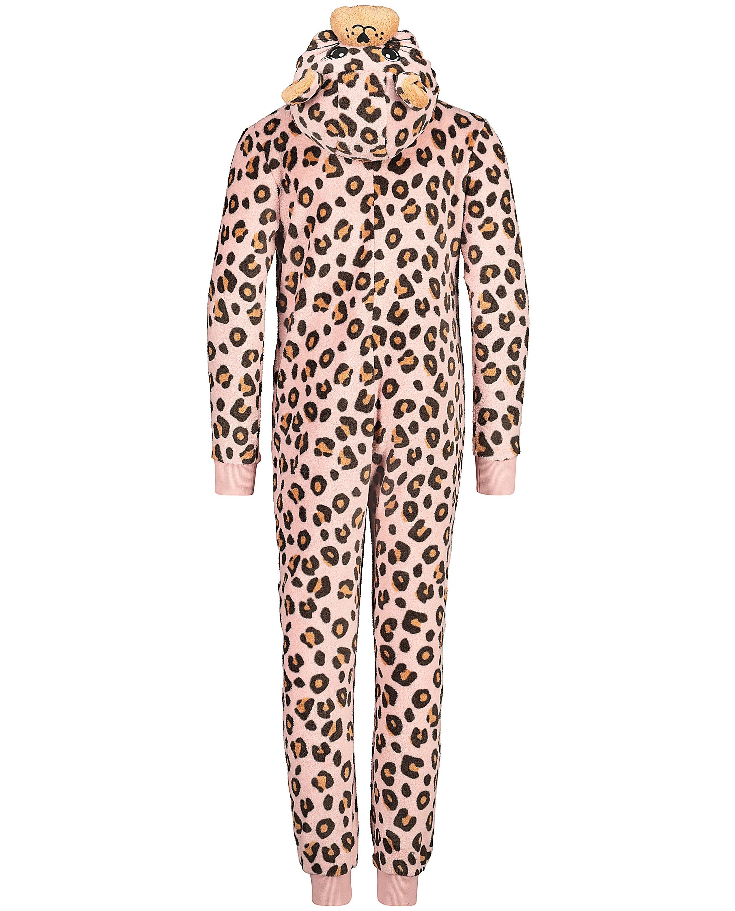 Nachtkleding - Roze luipaard-onesie