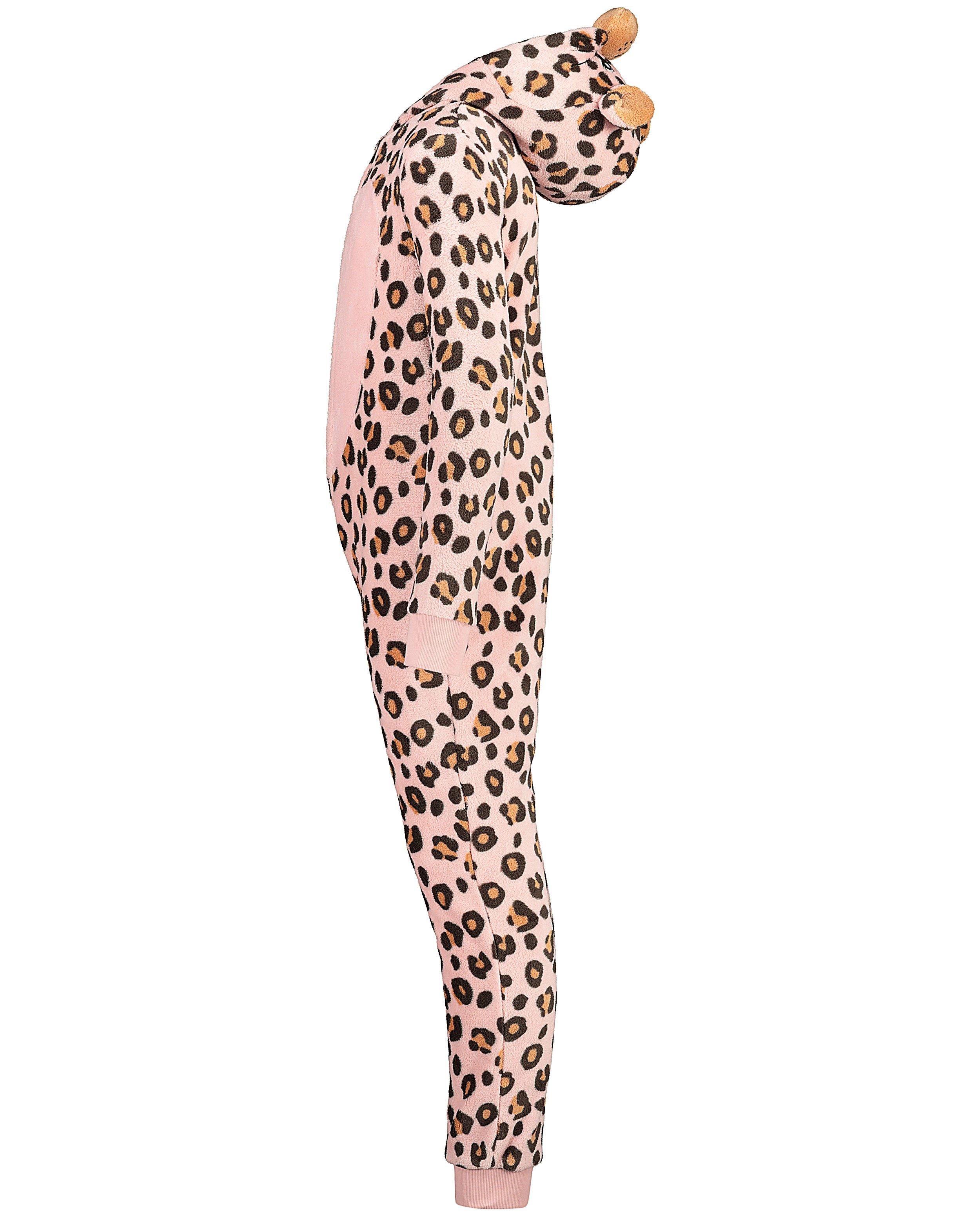 Nachtkleding - Roze luipaard-onesie