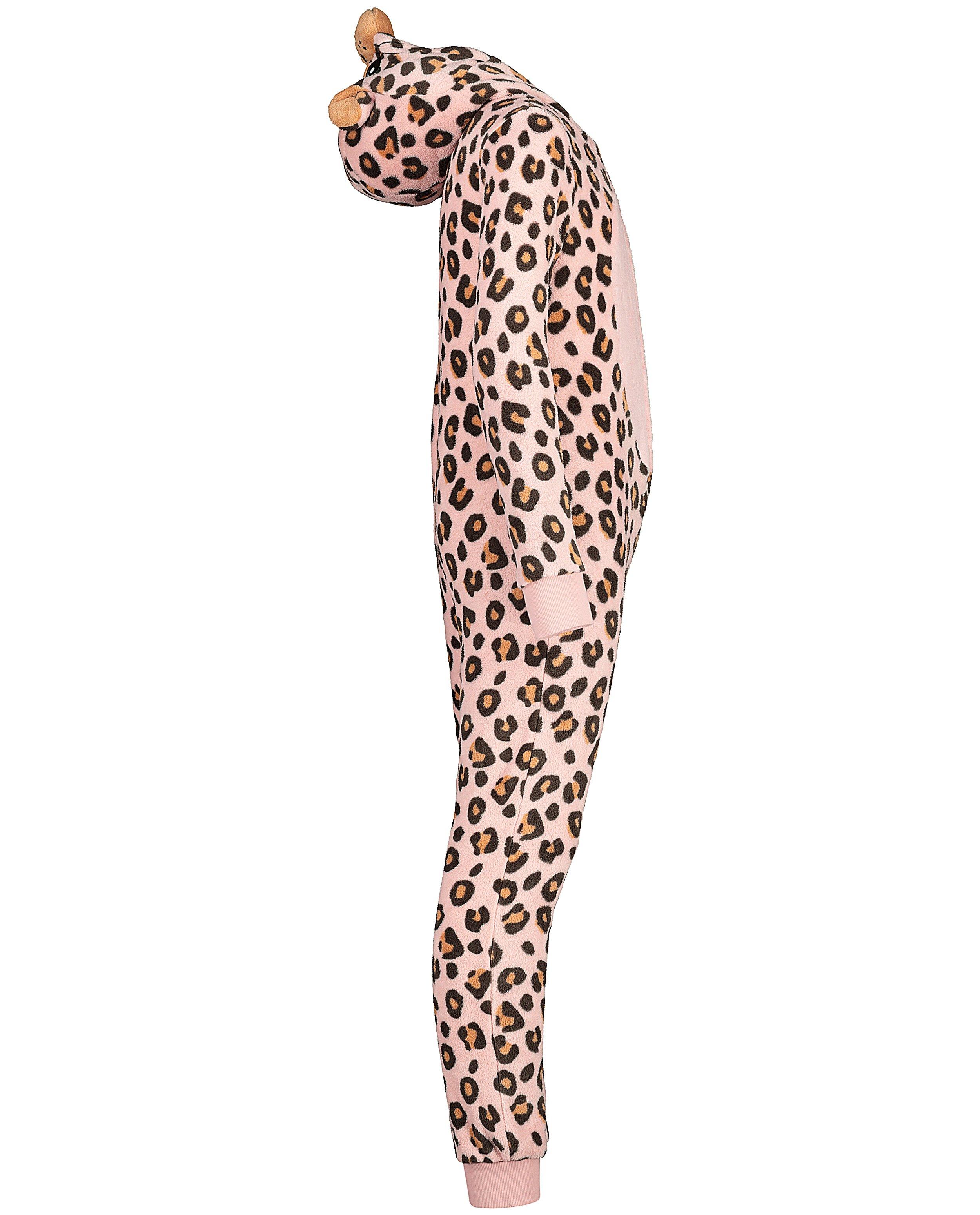 Nachtkleding - Roze luipaard-onesie