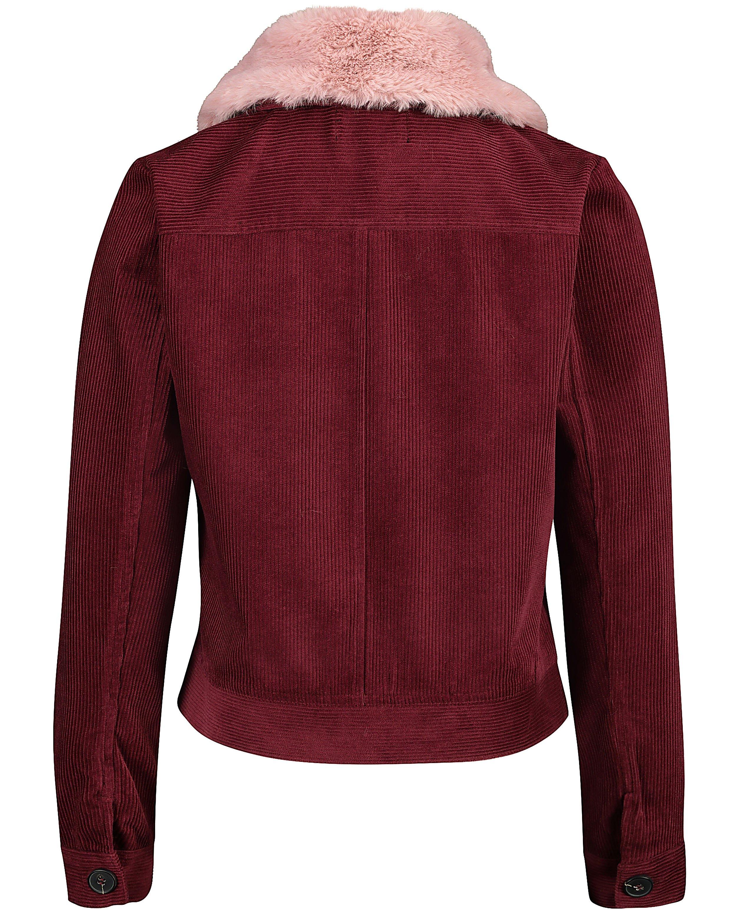 Blazers - Bordeaux jas met roze kraag Youh!
