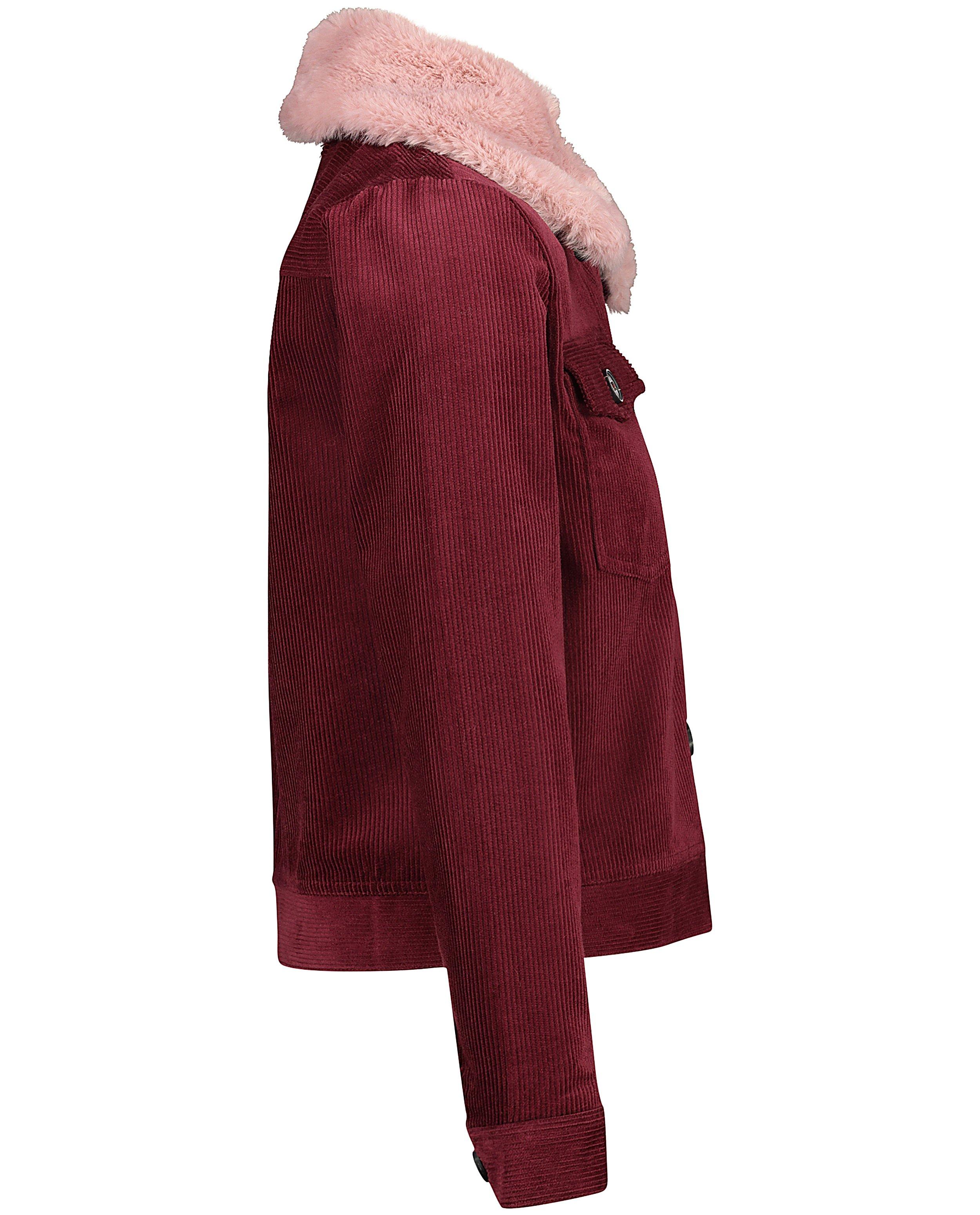 Blazers - Bordeaux jas met roze kraag Youh!