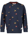 Sweaters - Donkerblauwe sweater met diertjes