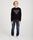 Zwarte sweater met print BESTies - geometrische print - Besties