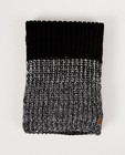 Zwarte sjaal met grijs en wit - color block - JBC