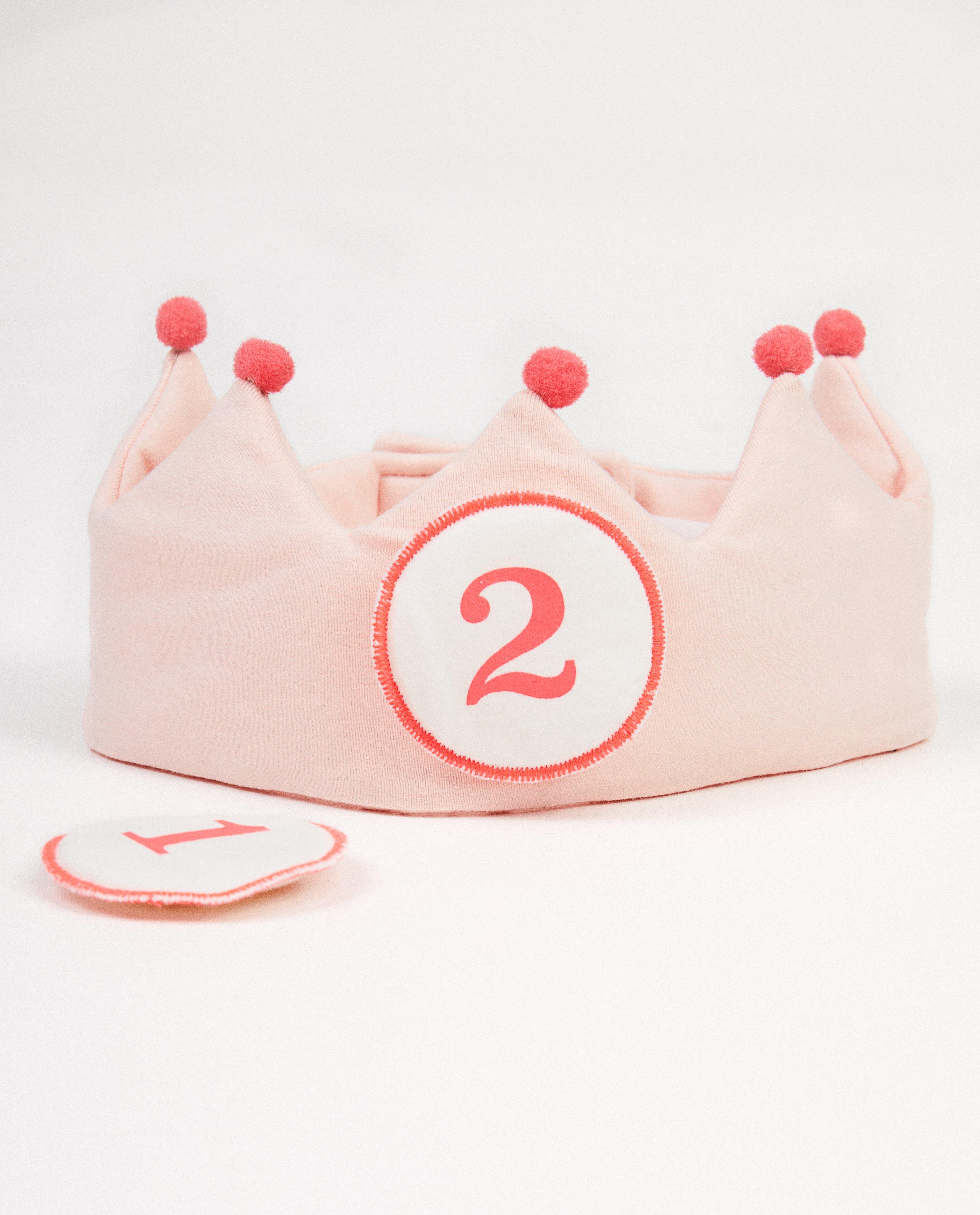 Bonneterie - Couronne rose d’anniversaire